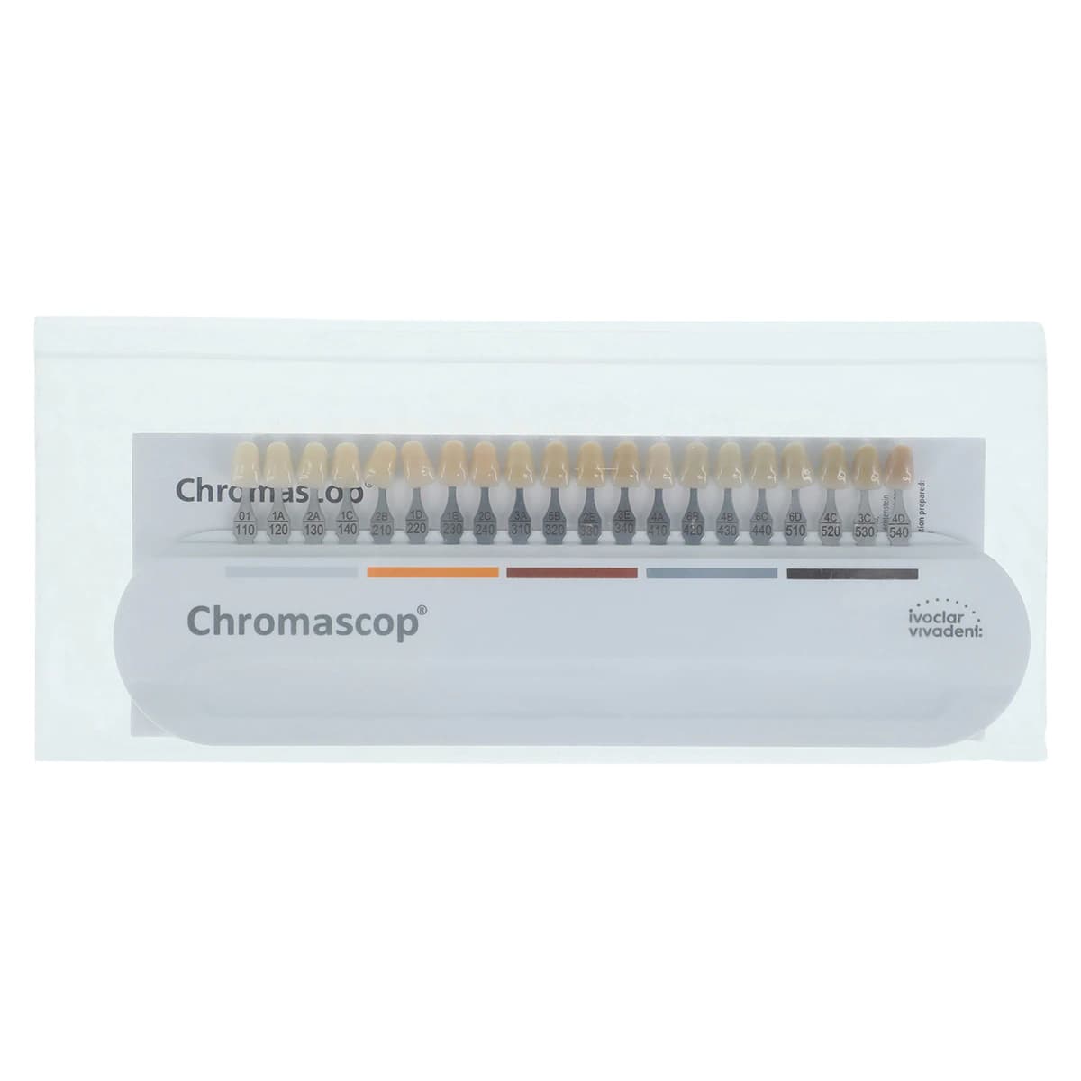 Ivoclar Vivadent Chromascop Shade Guide with Bleach, Universal, 20 Color + 4 Bleach Shades, 529479 thumbnail 2