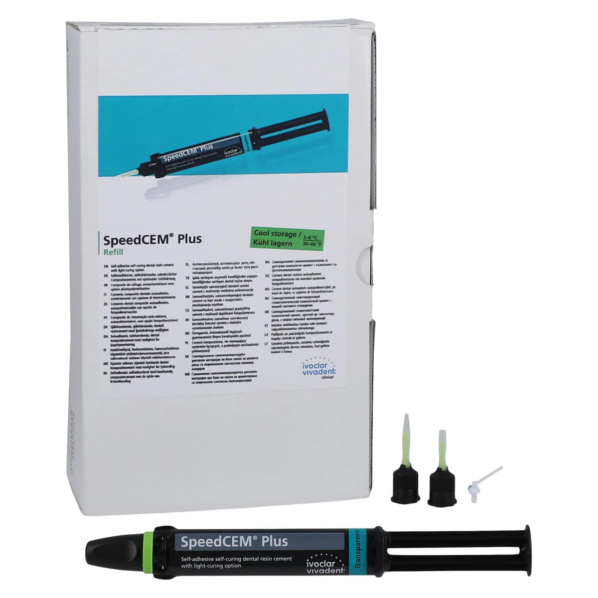 SpeedCEM Plus Resin Cement Syringe Refill, Transparent, 9 g, 3/Pkg, 692422WW thumbnail 2