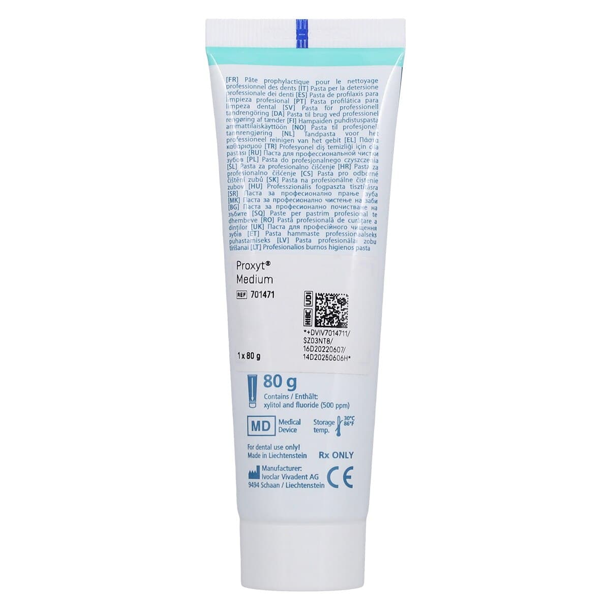 Proxyt® Prophy Paste Medium, 80g Tube, Fluoride, Mint Flavor thumbnail 2
