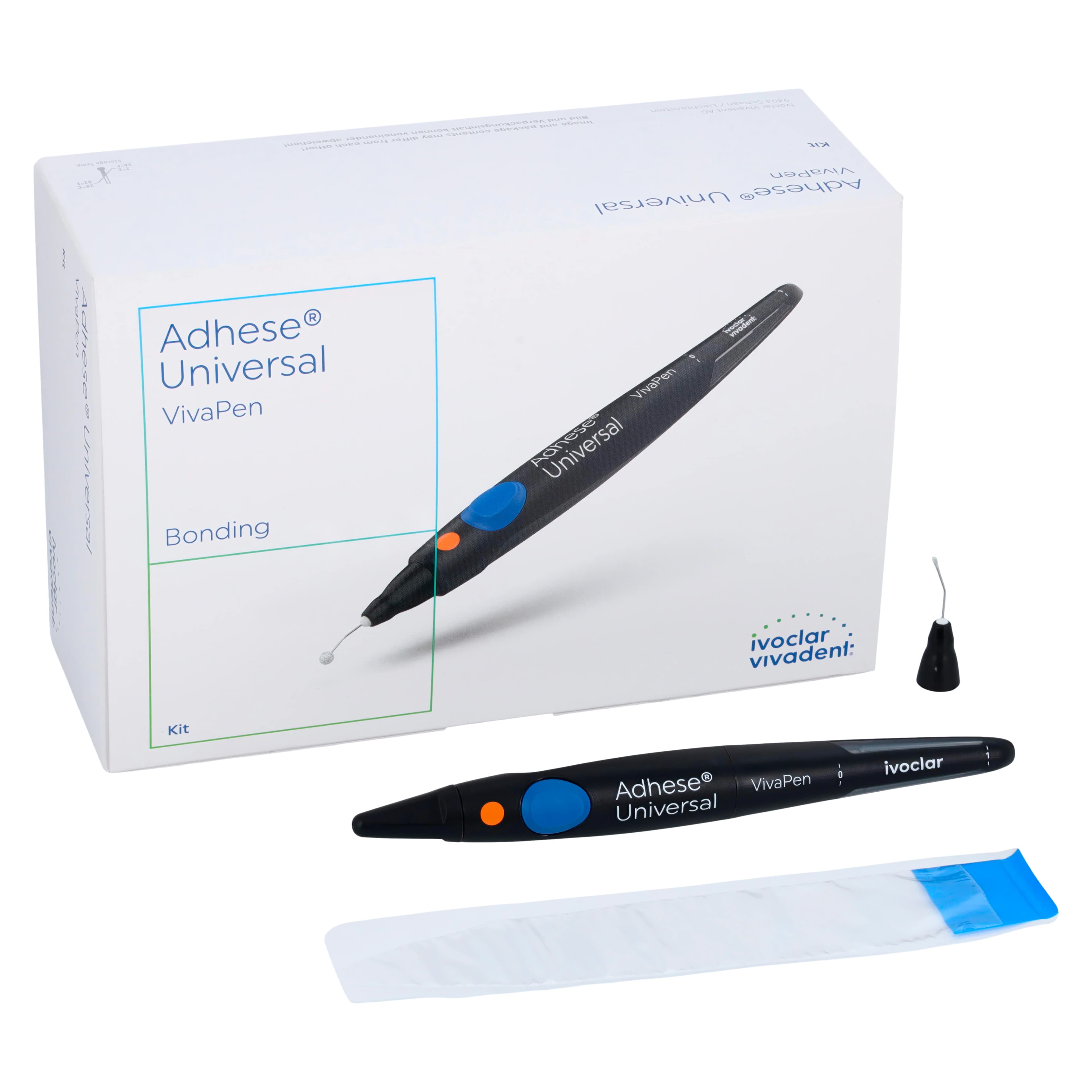 Adhese Universal VivaPen Kit, Light-Curing Universal Adhesive, 2 mL Pen, 100 Snap-On Cannulas, 20 Protective Sleeves, 754798WW thumbnail 2