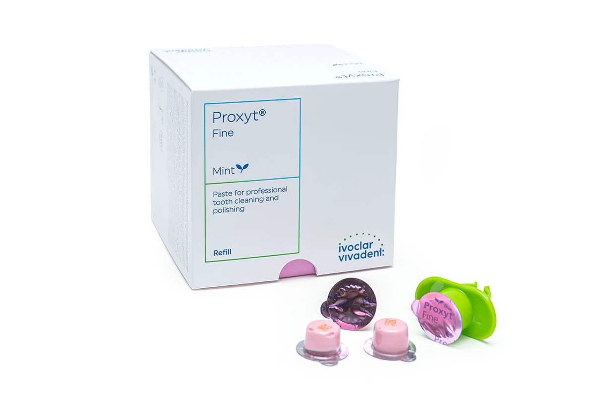 Proxyt® Fine Prophy Paste, Single Dose Cups, Mint, 1.8 g, 200/Box - Proxyt® Fine Single Dose 1.8g Box of 200 - Image 1