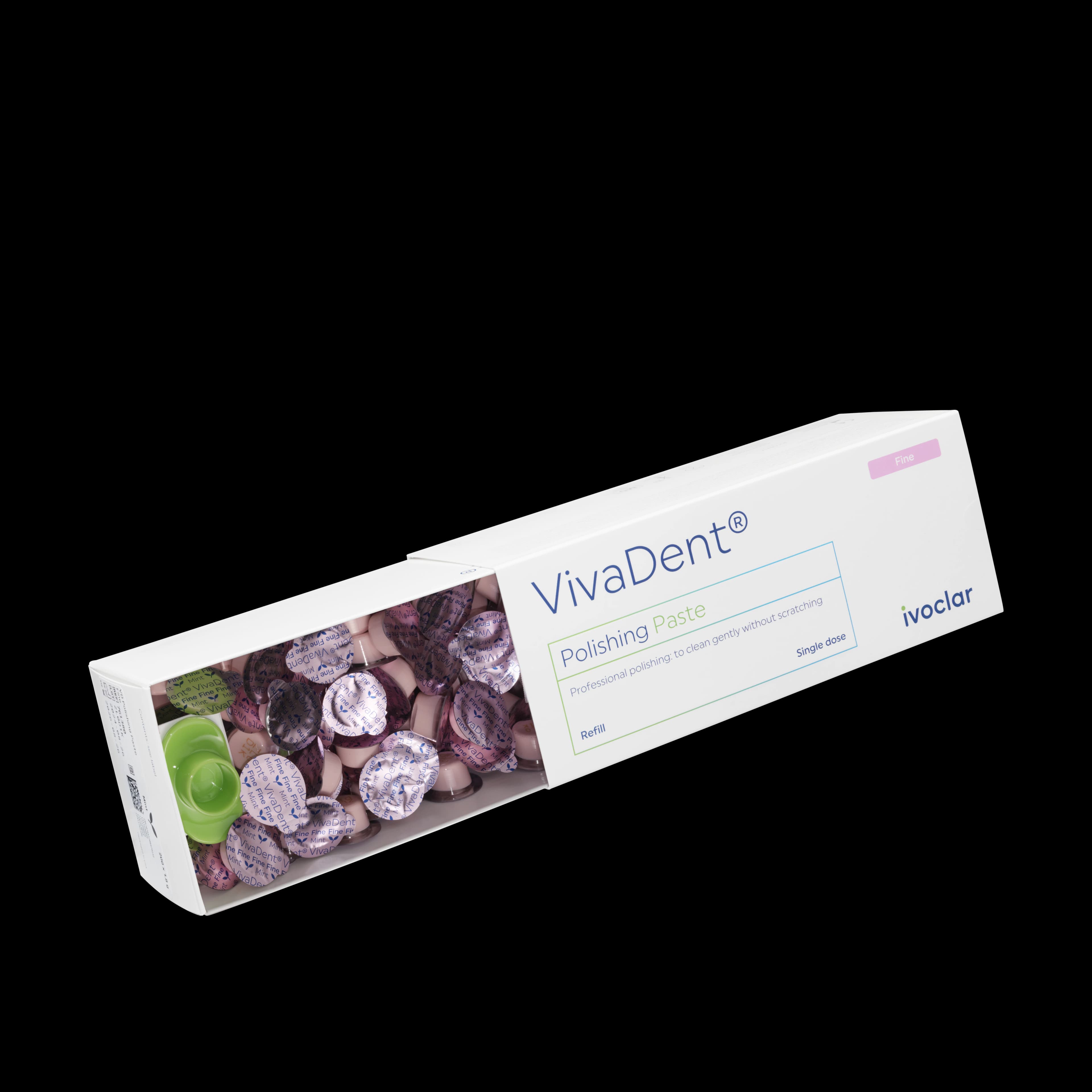 VivaDent Polishing Paste Fine, Bubble Gum, Single Dose Cups, 1.8 g, 200/Box, 760116 - Fine, Single Dose, 1.8g, 200/Box, Bubble Gum, 760116 - Image 1