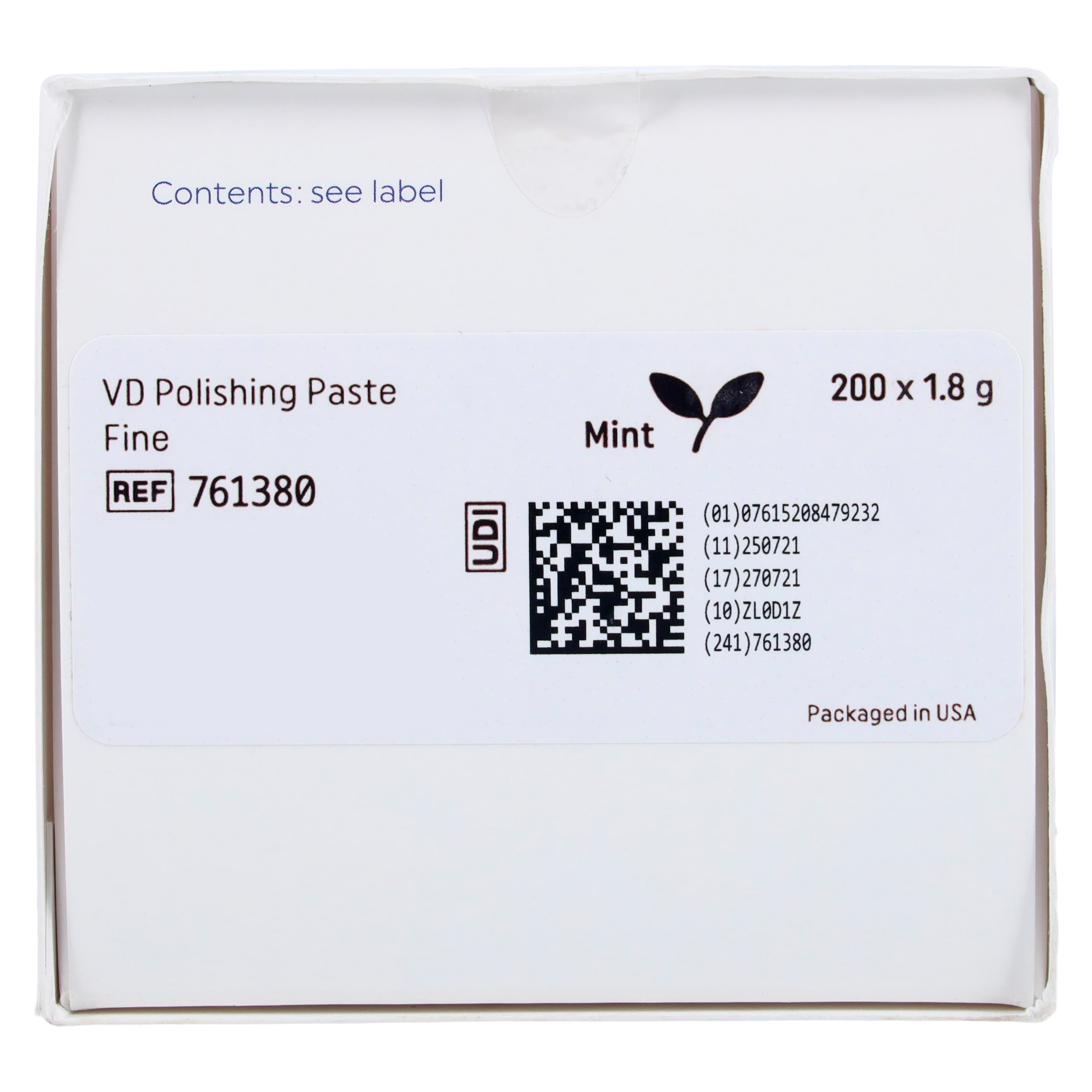 VivaDent Polishing Paste Fine, Mint, Single-Use Cups, 1.8 g, 200/Box, 761380 thumbnail 6