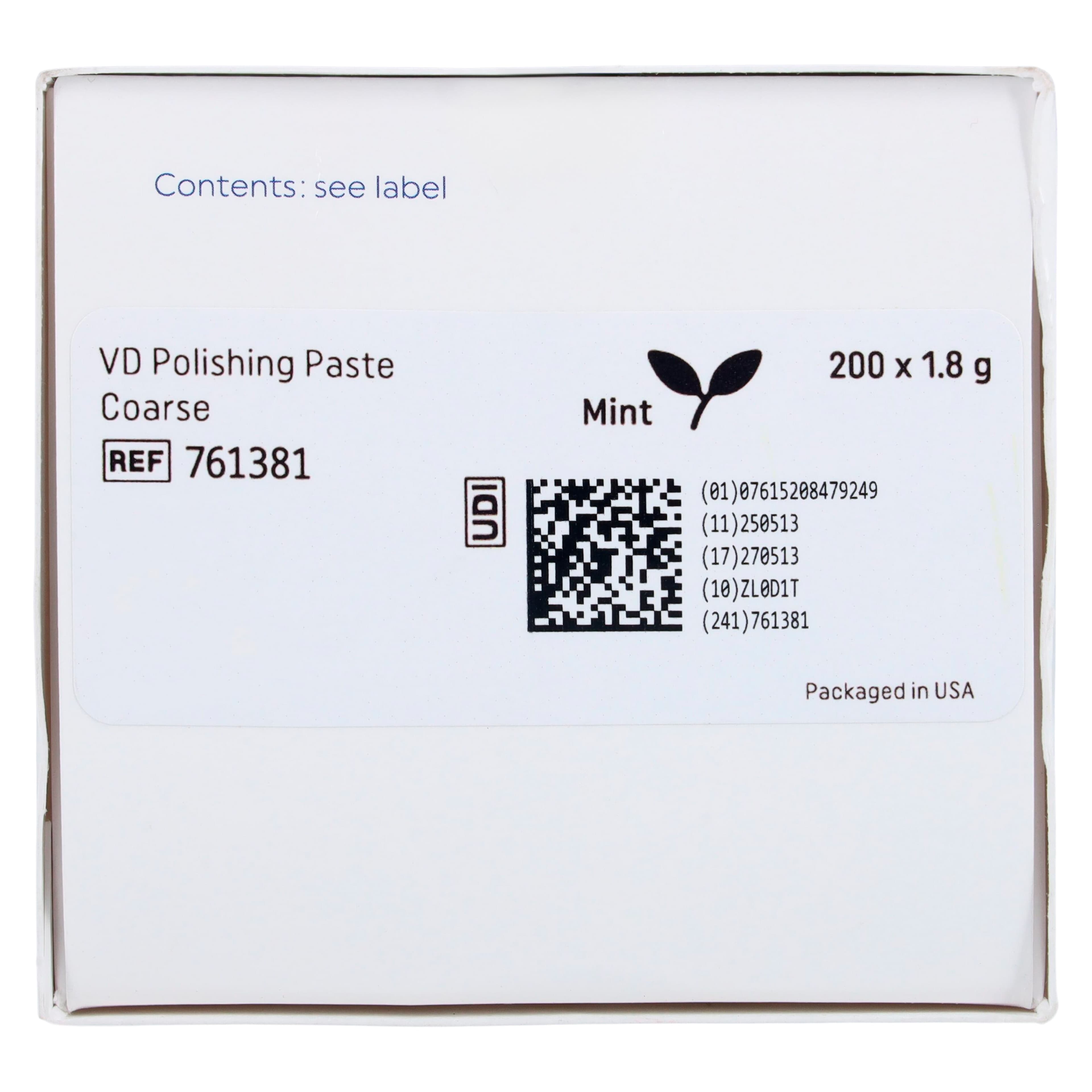 VivaDent Polishing Paste, Coarse Grit, Mint, Single-Use Cups, 1.8 g, 200/Box, 761381 thumbnail 6