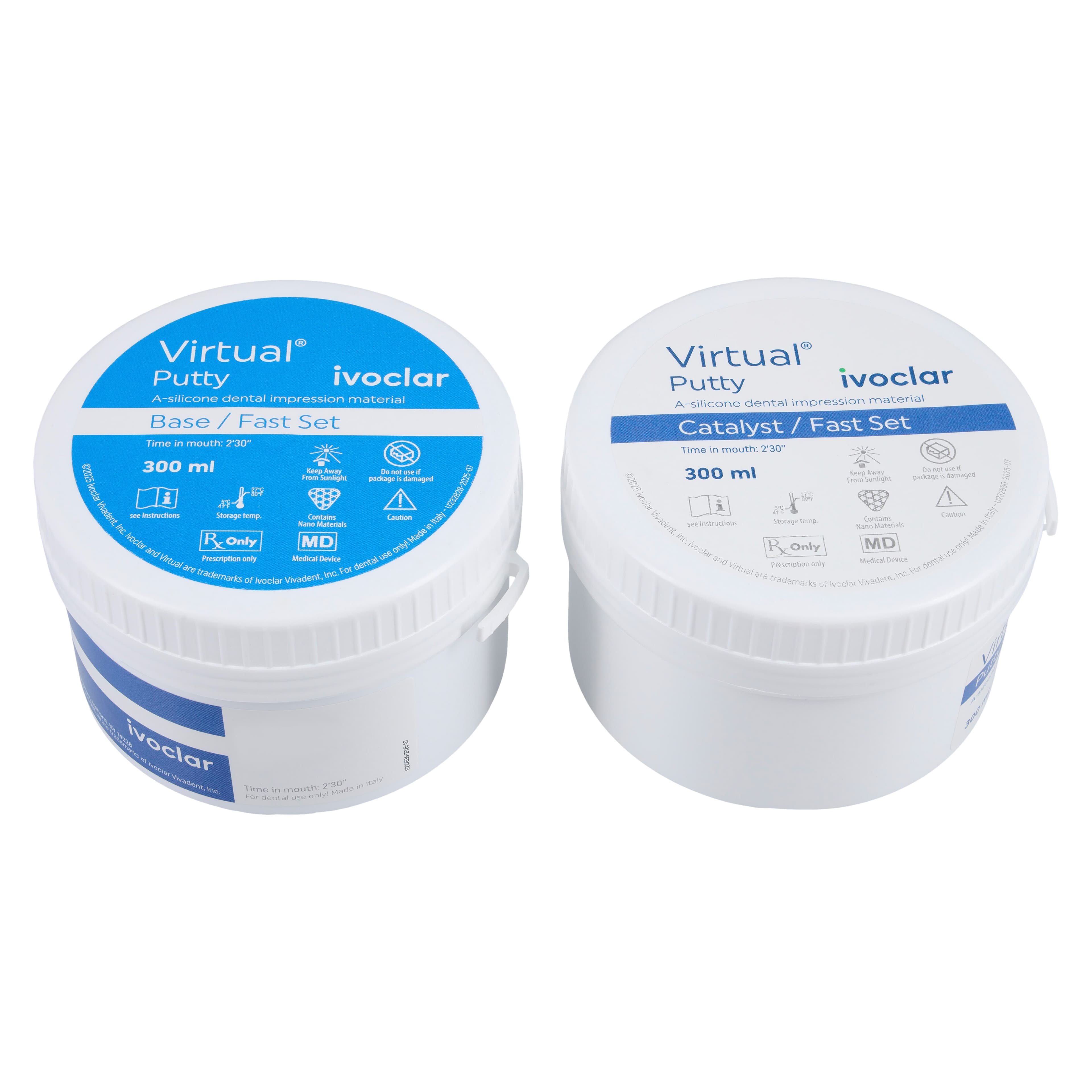 Virtual® Hydrophilic VPS Impression Material Putty Refill, Fast Set, 2 x 300 mL (Base & Catalyst), #768528 thumbnail 3