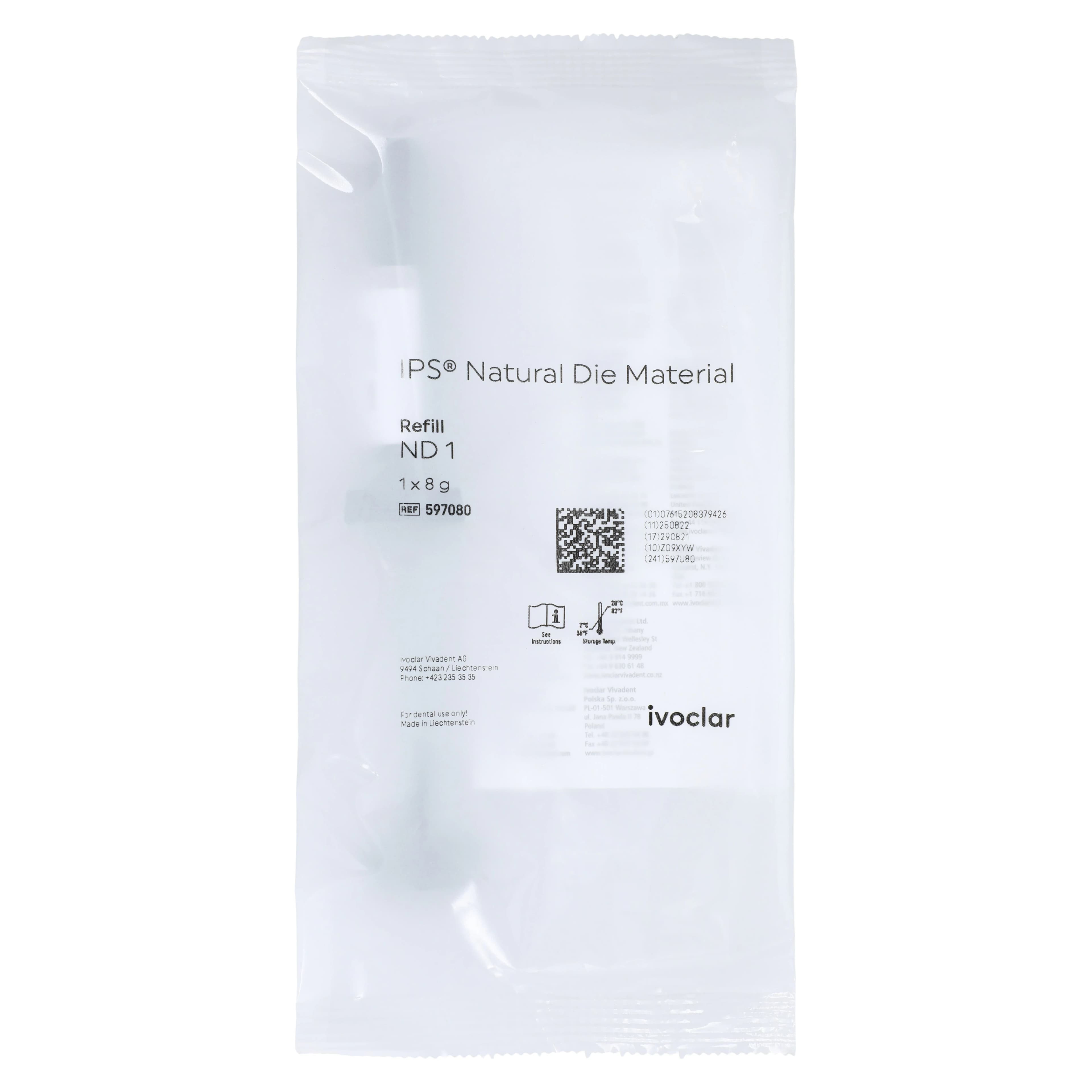 IPS® Natural Die Material 8g Syringe Shade ND1, Each, Ivoclar Vivadent - IPS® Natural Die Material 8g Syringe Shade ND1 Each - Image 1