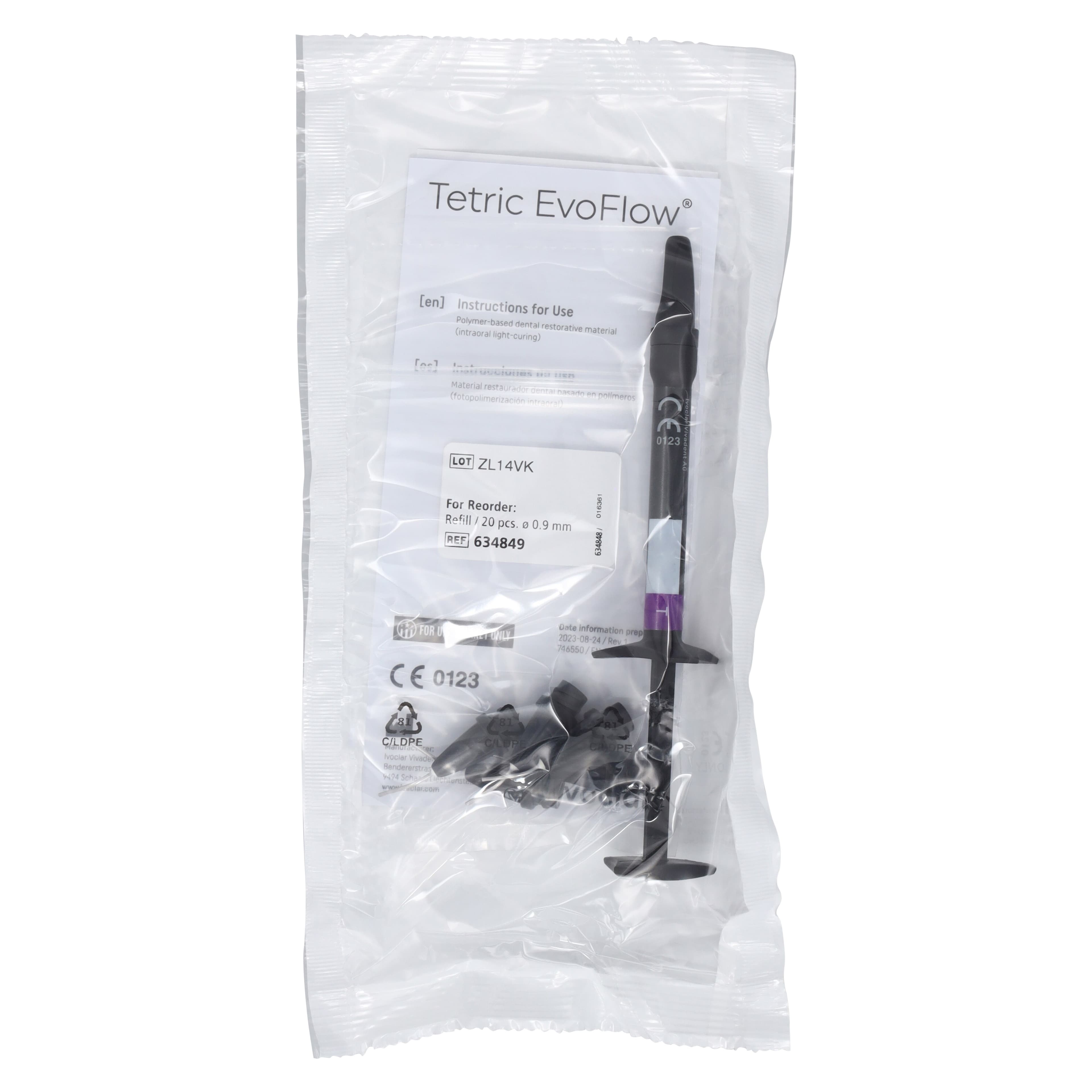 Tetric EvoFlow Flowable Composite Refill Syringe, Shade T (Transparent), 2g, 1 Syringe, 595979US thumbnail 6