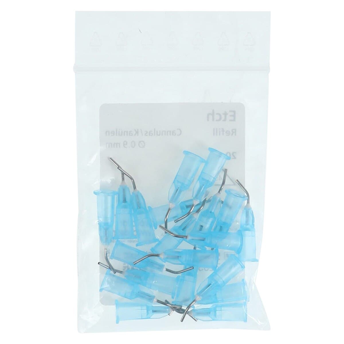 Ivoclar Vivadent Total Etch Application Cannulas, Pre-Bent 45°, Blue, 25 Gauge, 20/Box, #550587 thumbnail 3
