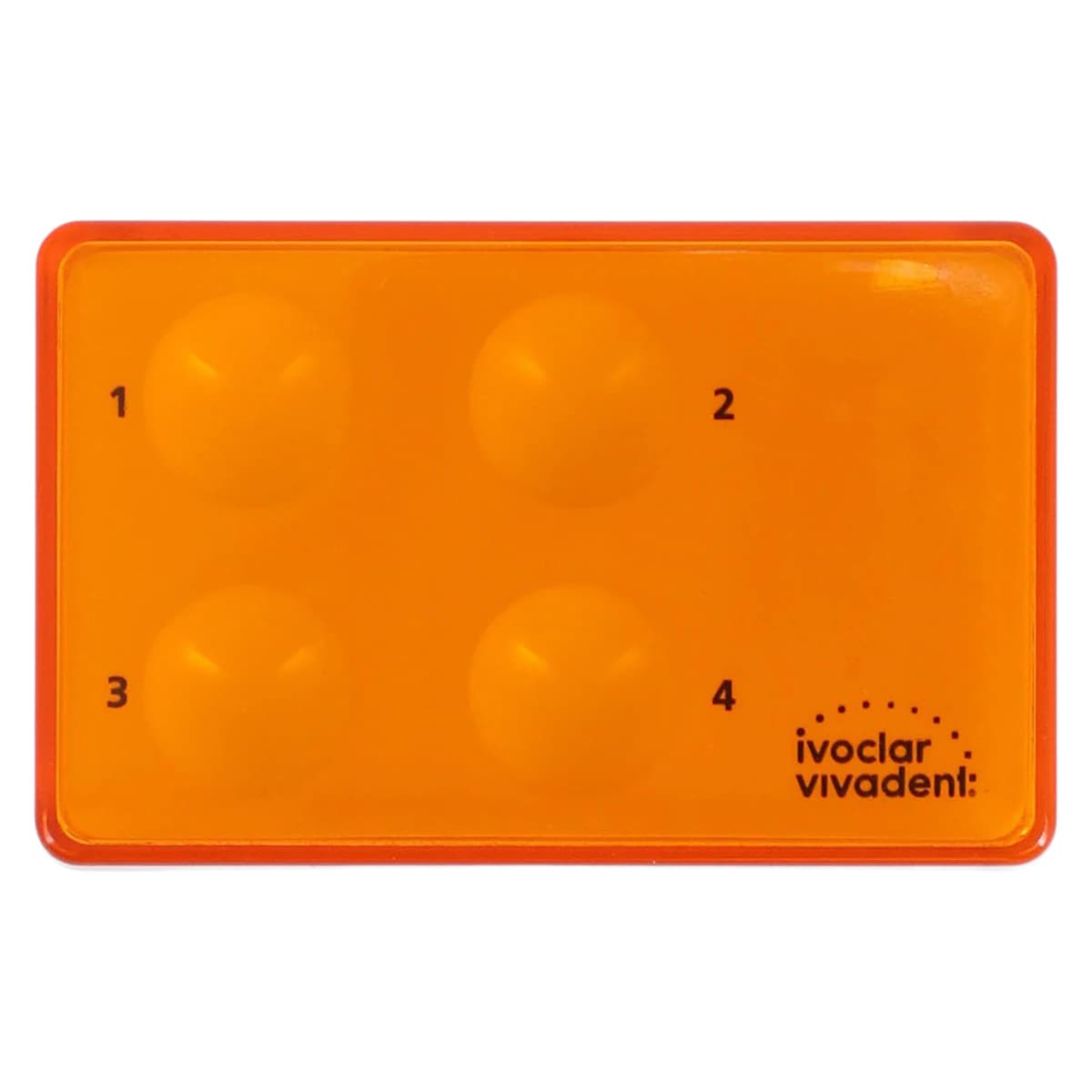 Ivoclar Vivadent Vivapad Reusable Plastic Mixing Well with Light-Protective Orange Cover, 4 Wells, 1/Pk, 533648 - Vivapad Plastic Mixing Well with Cover, Non-Autoclavable, 1/Pk - Image 1