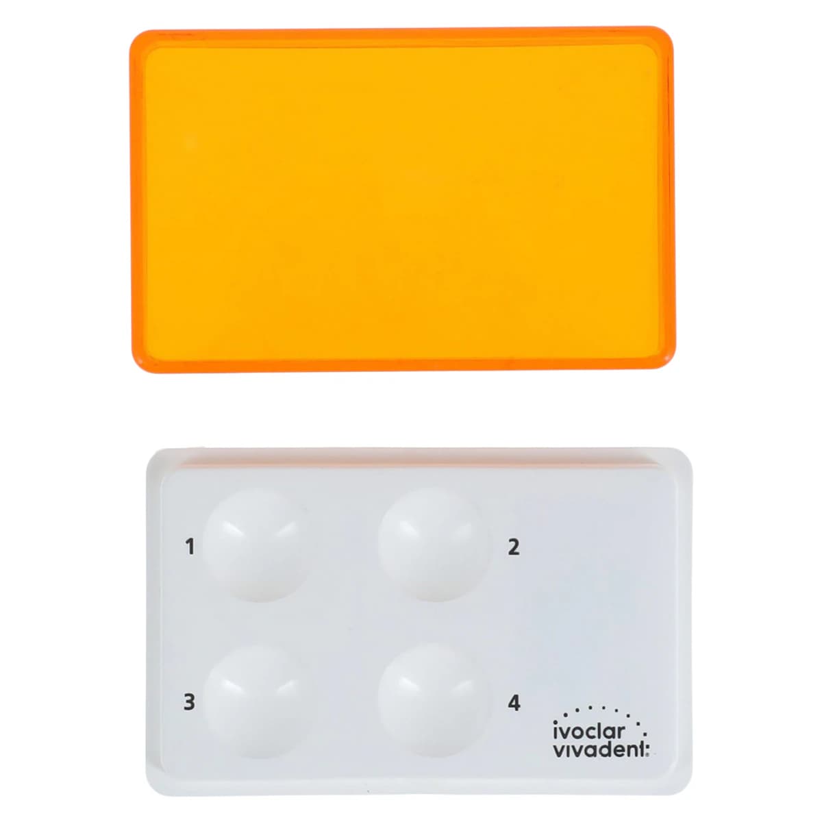 Ivoclar Vivadent Vivapad Reusable Plastic Mixing Well with Light-Protective Orange Cover, 4 Wells, 1/Pk, 533648 thumbnail 4