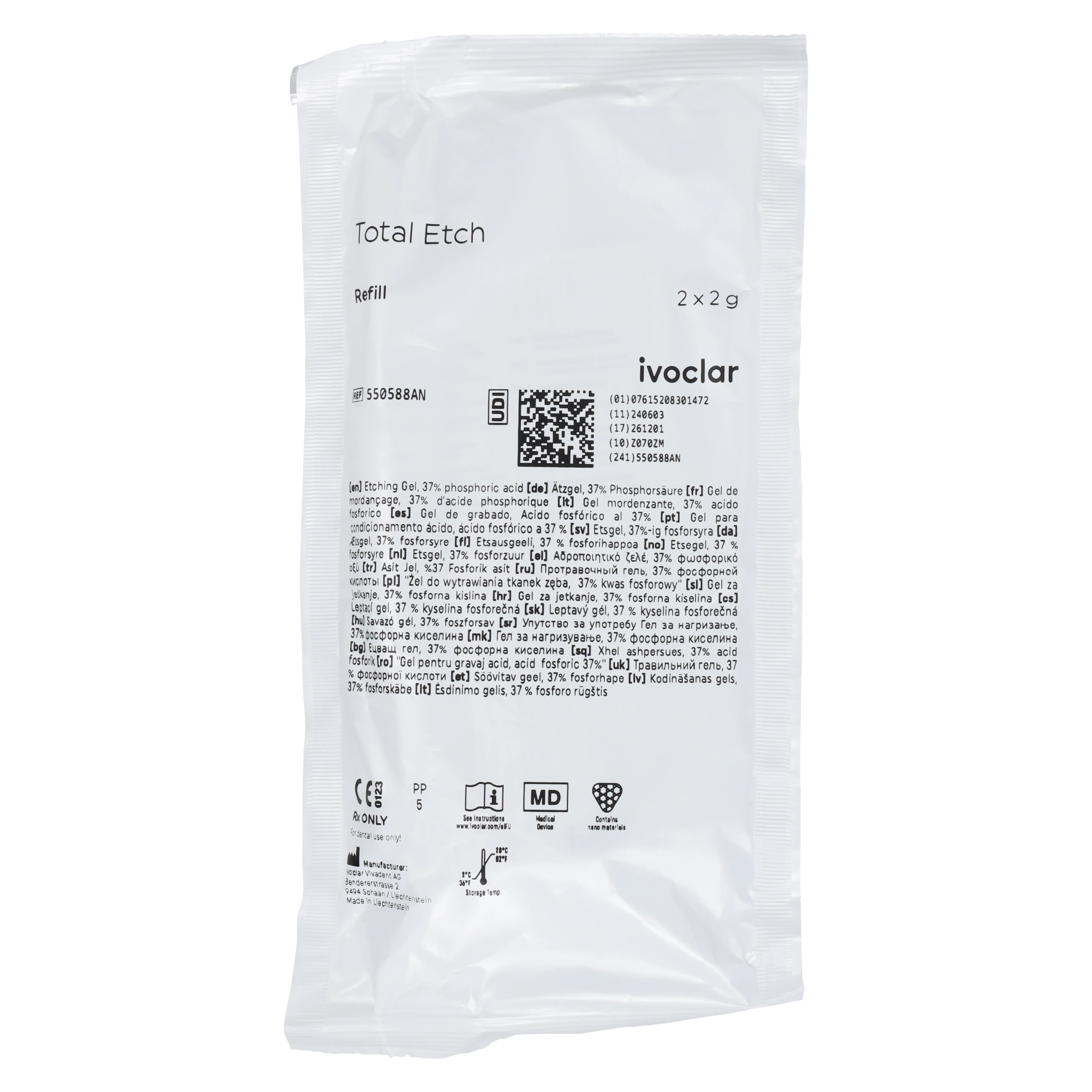 Ivoclar Vivadent Total Etch 37% Phosphoric Acid Etching Gel, 2g Syringe Refill, 2 Syringes/Pk, 550588AN thumbnail 6