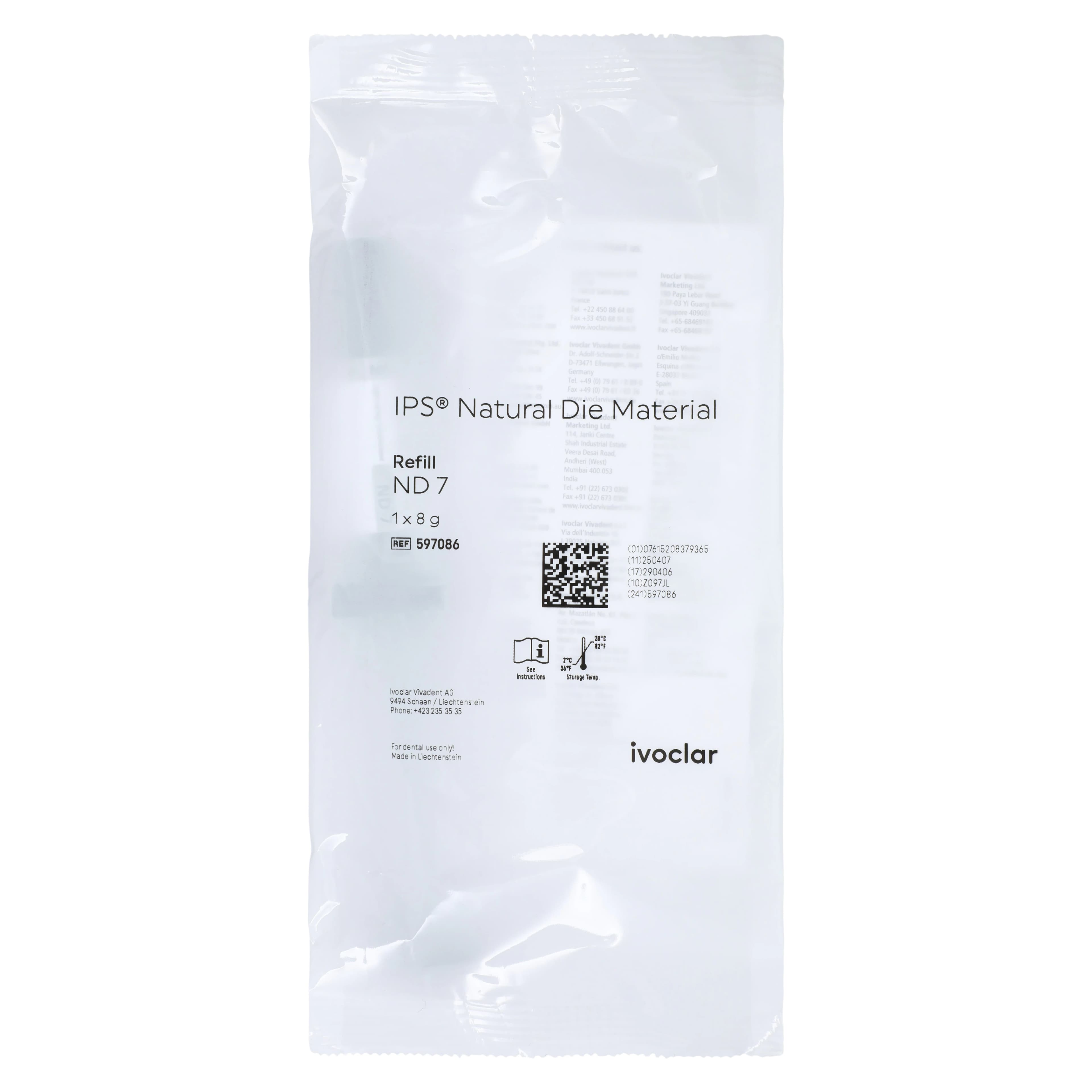 IPS® Natural Die Material 8g Syringe Shade ND7, Each, Ivoclar Vivadent - IPS® Natural Die Material 8g Syringe Shade ND7 Each - Image 1