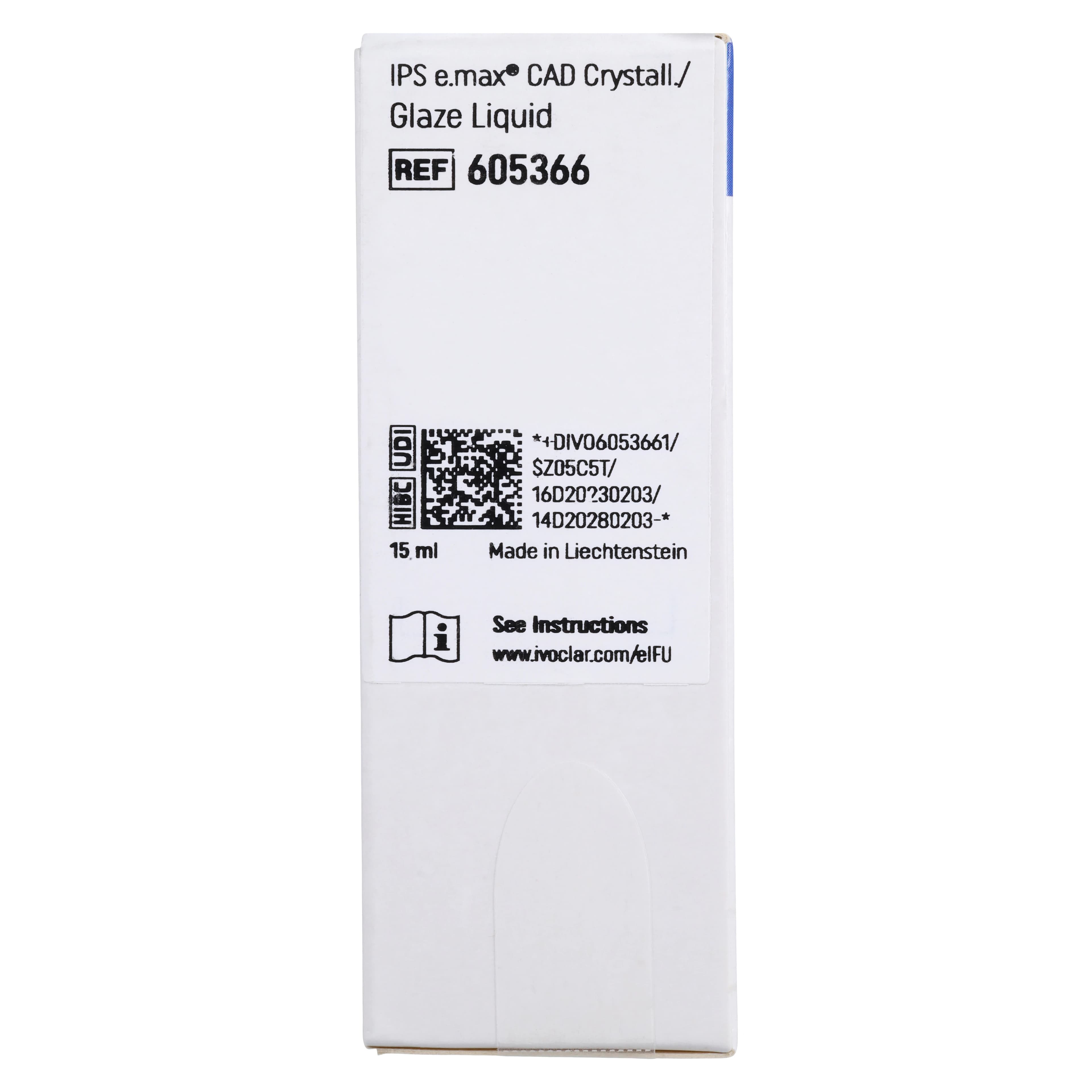 IPS e.max CAD Crystall Glaze Liquid, 15 mL Bottle thumbnail 8