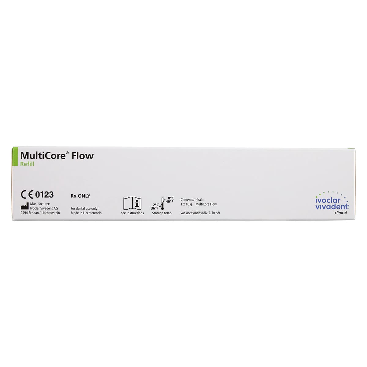MultiCore Flow Dual-Cure Core Build-Up Material Refill Syringe, White, 10g, 604168AN thumbnail 8