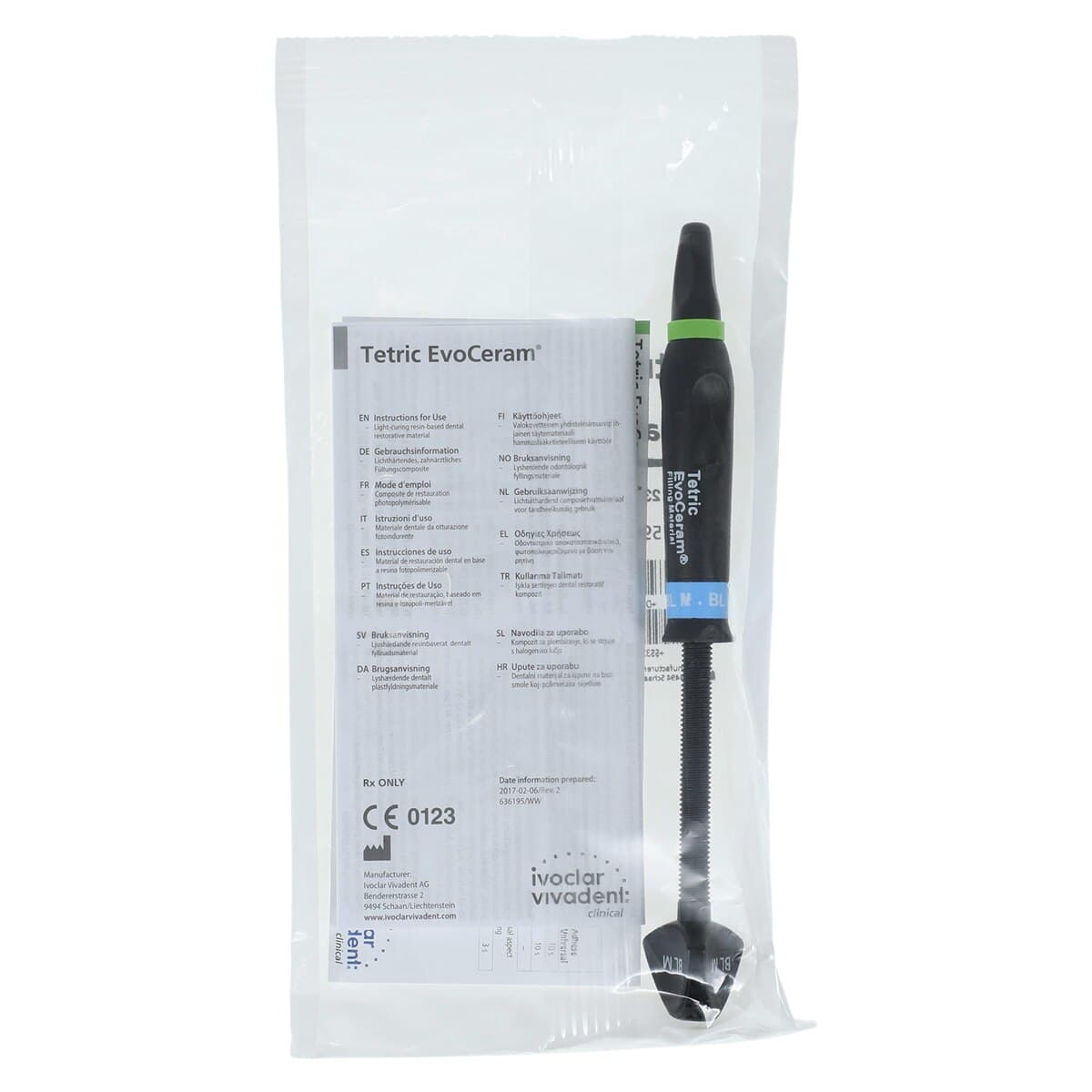 Tetric EvoCeram Nanohybrid Composite, Bleach M, 3g Syringe Refill, 590330WW thumbnail 2