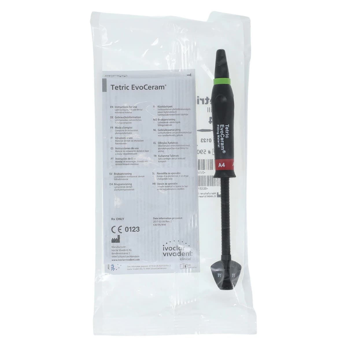 Tetric EvoCeram Nanohybrid Composite, Syringe Refill, Shade A4, 3 g, 590316WW thumbnail 2