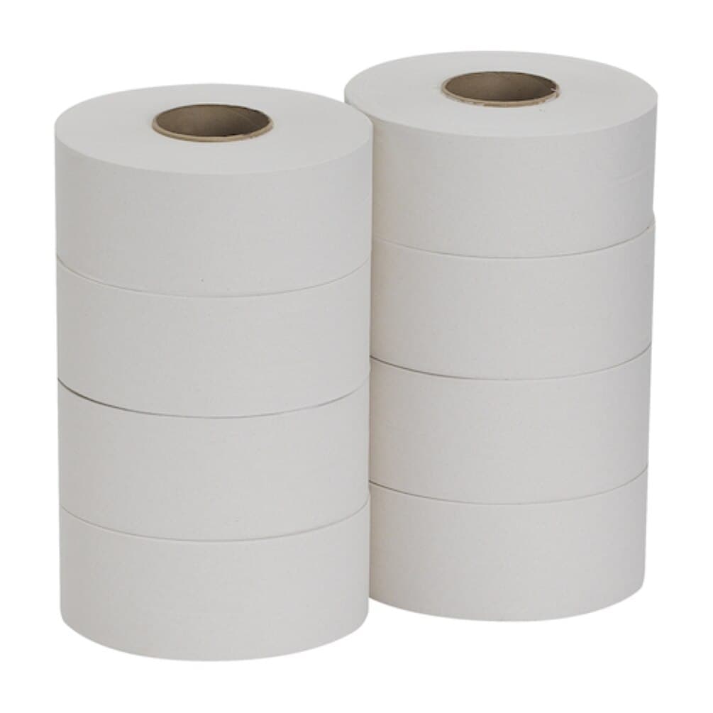 Georgia Pacific Pacific Blue Basic Jumbo Junior Toilet Tissue, 1-Ply, White, 3.3 in x 2000 ft, 8 Rolls/Case thumbnail 2