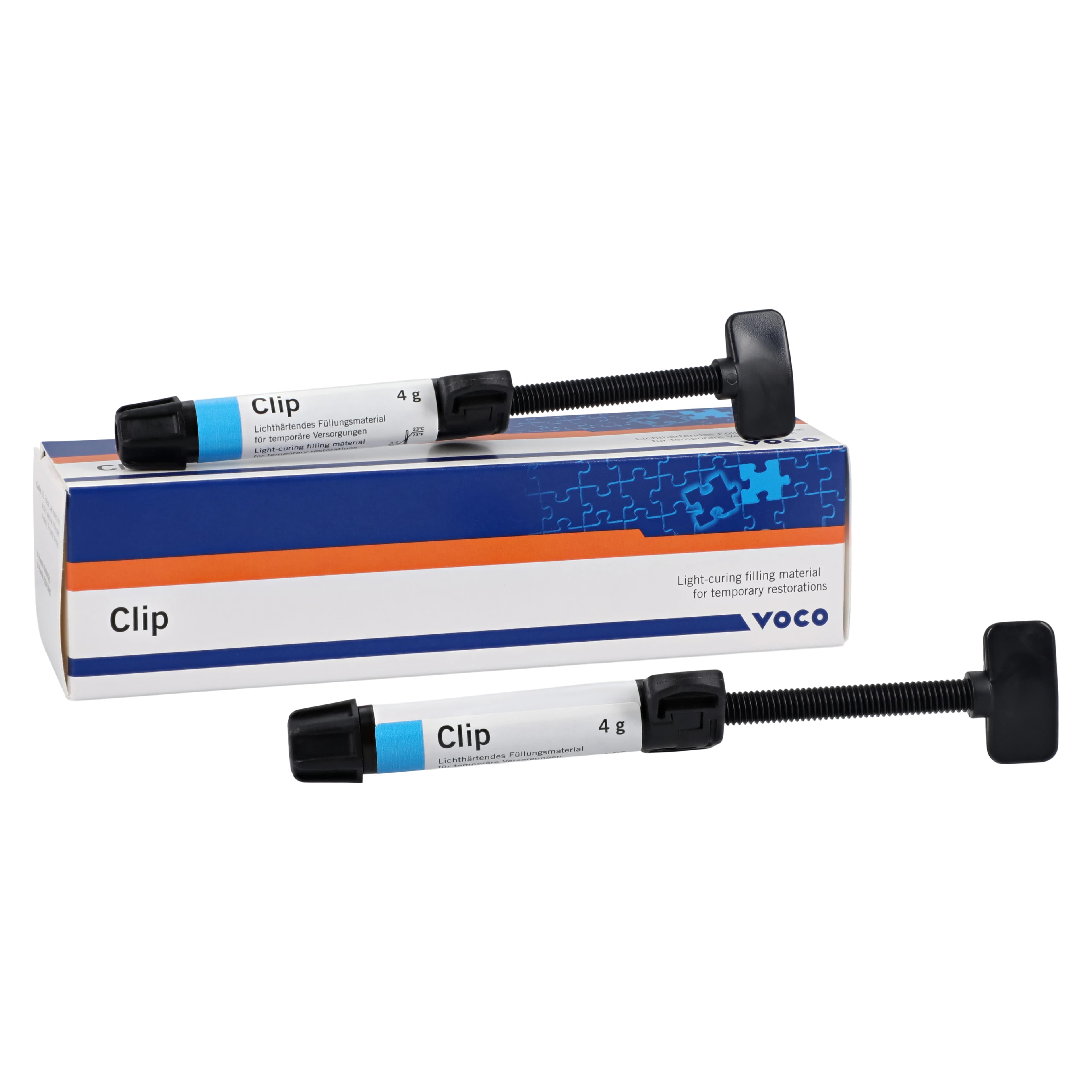 VOCO Clip Light-Cured Provisional Filling Material, 4 g Syringe, 2/Pkg, 1284 thumbnail 2