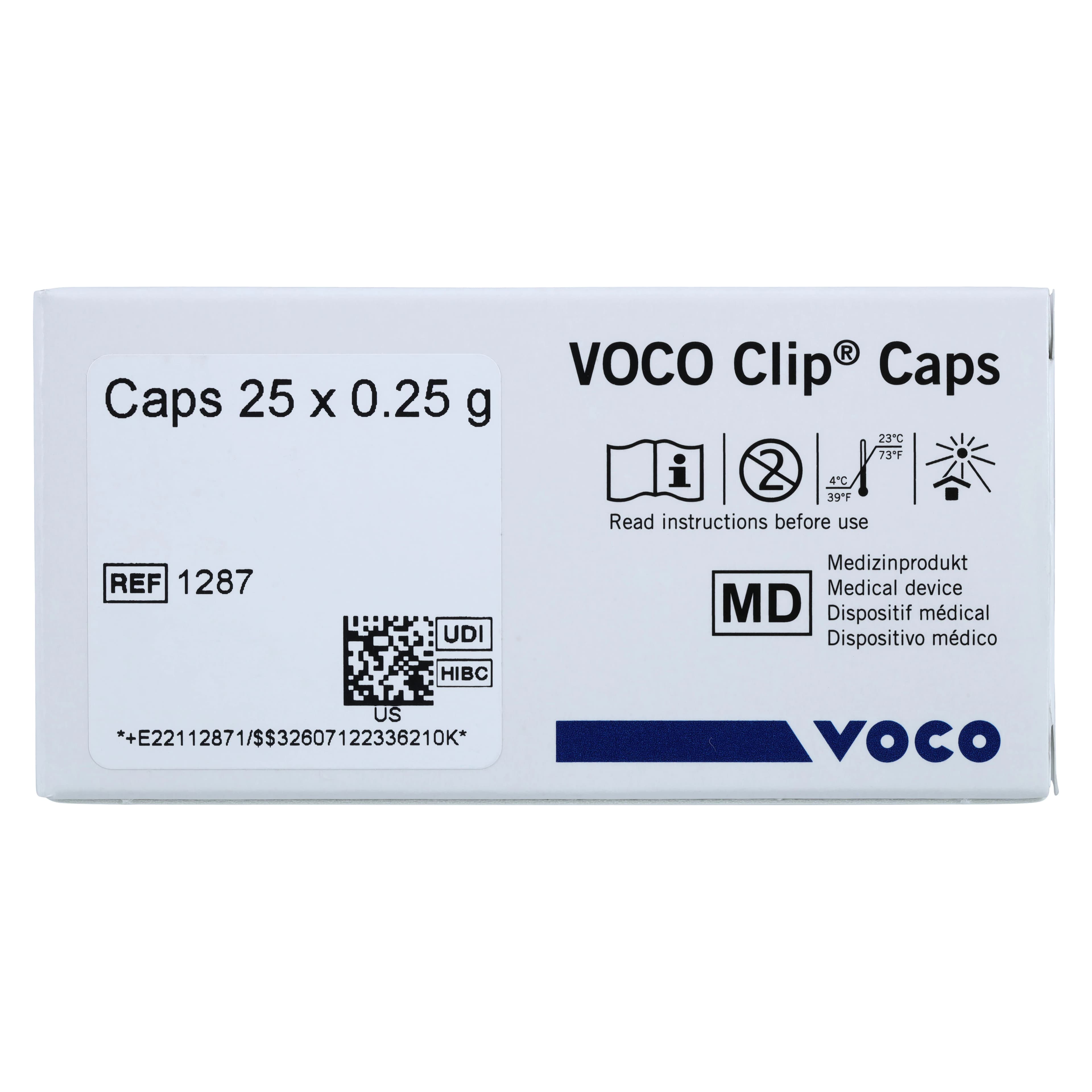 VOCO Clip Light-Cured Provisional Filling Material, Capsules, 0.25 g, Pack of 25, 1287 thumbnail 6