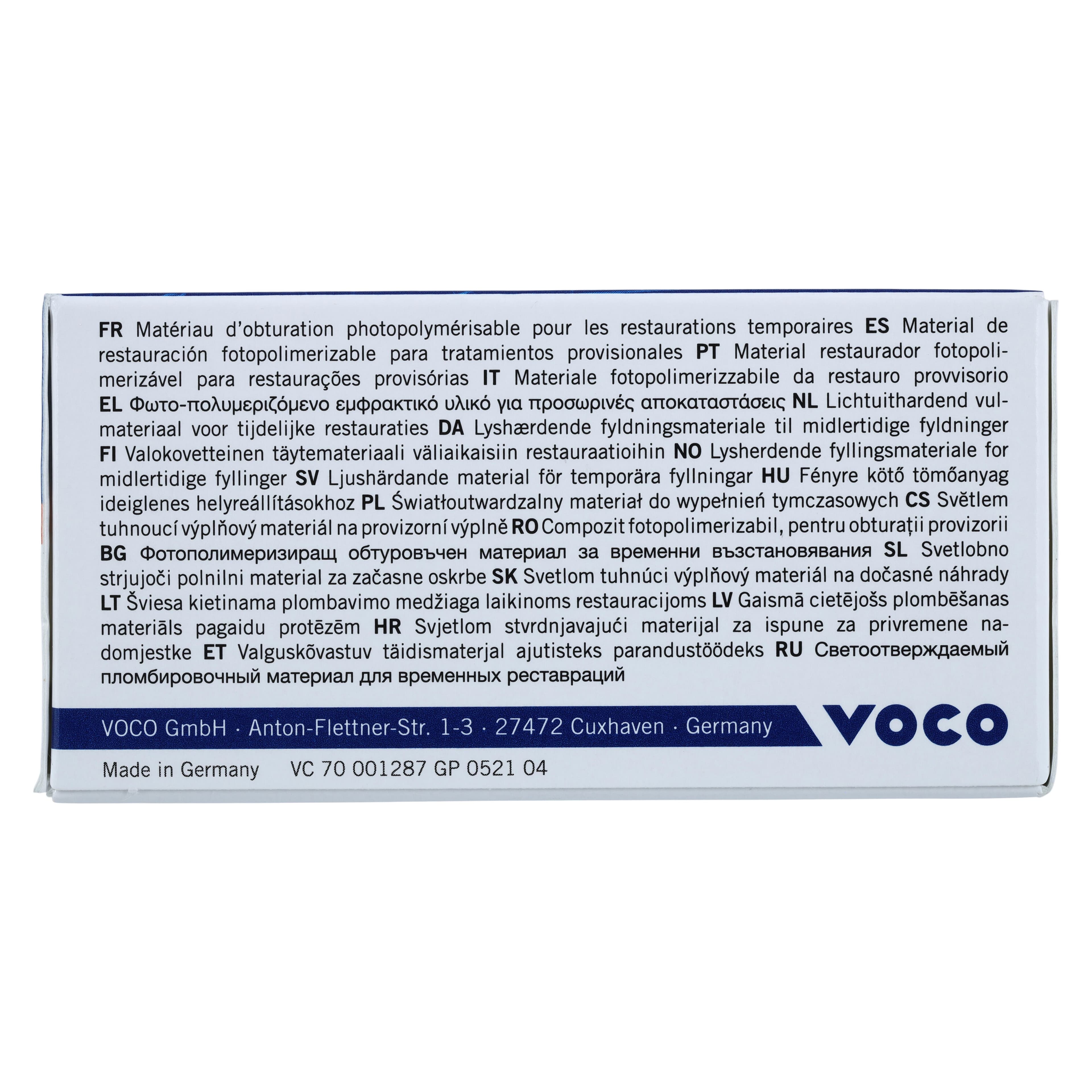 VOCO Clip Light-Cured Provisional Filling Material, Capsules, 0.25 g, Pack of 25, 1287 thumbnail 7