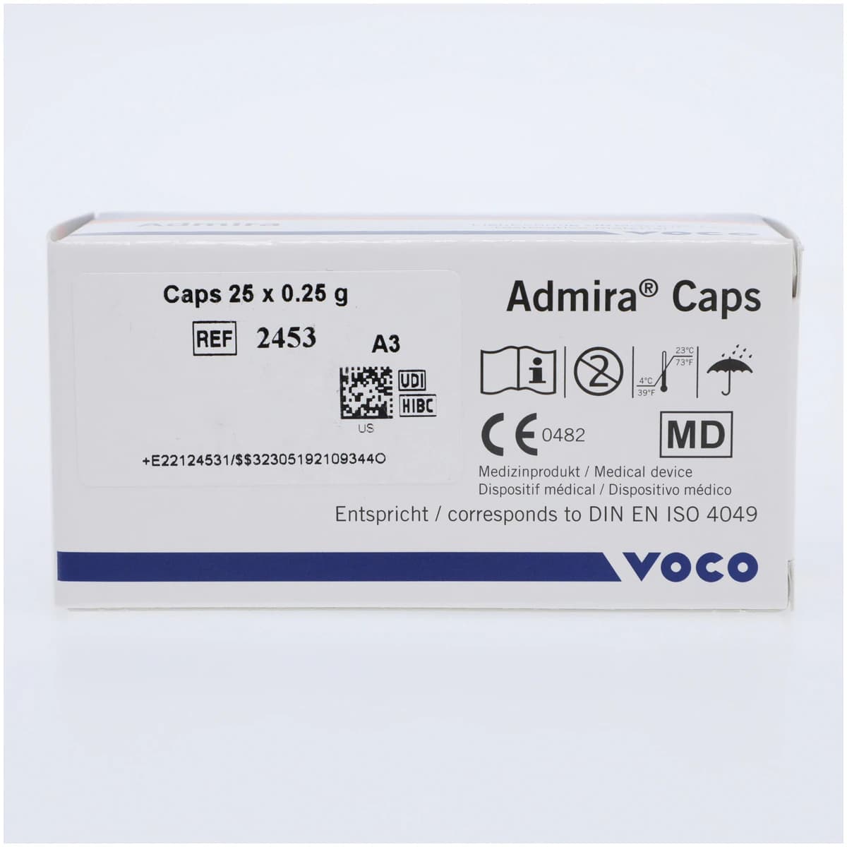 VOCO Admira Ormocer-Based Restorative Composite, Capsule Refill, Shade A3, 0.25 g, 25/Pkg thumbnail 3