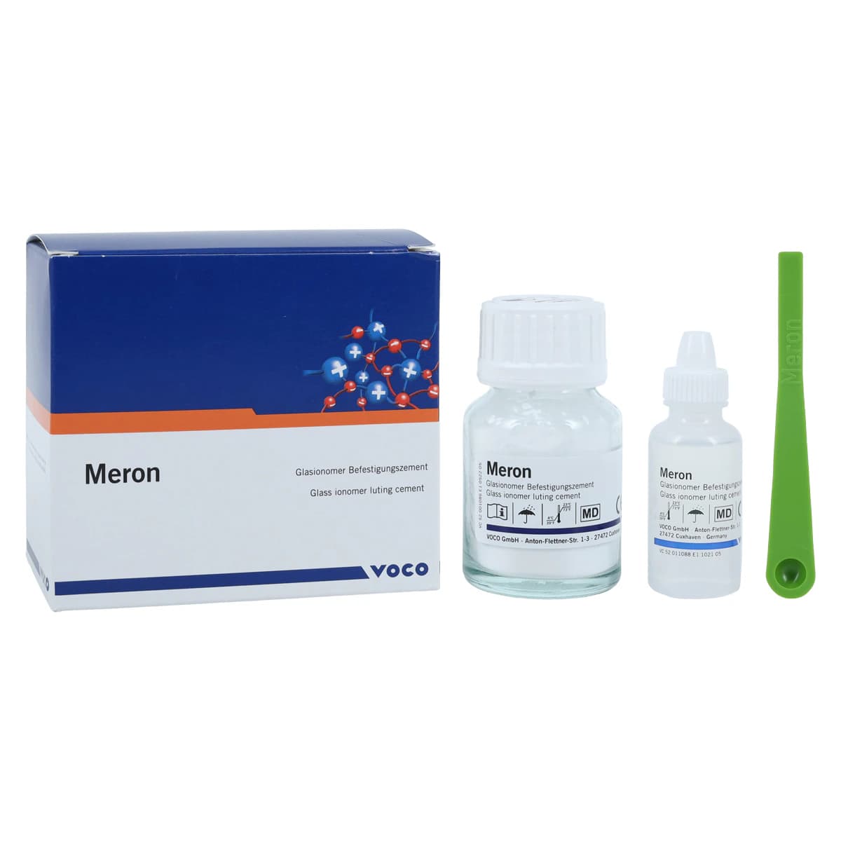 VOCO Meron Glass Ionomer Luting Cement Kit, Powder & Liquid, 35g Powder / 15ml Liquid thumbnail 2