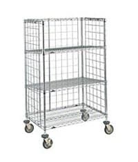 InterMetro Industries Medical Cart, 24" x 60", 4 Shelves, 4 Posts, 4 Casters - Cart 24x60 4Sla Shlvs 4Pst 4Ca - Image 1