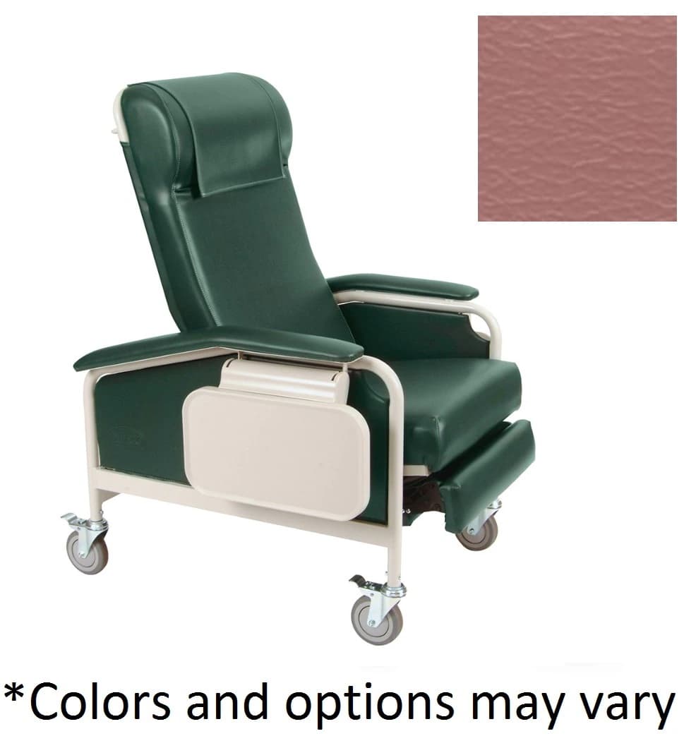 Winco Care Cliner Clinical Care Recliner, Mauve, 275 lb Capacity - Care Cliner Mauve - Image 1