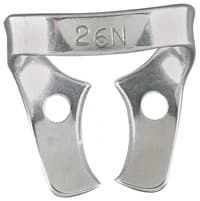 Miltex Dental Dam Clamp #26N, Wingless, Upper Molar, Stainless Steel, 76D-26N - Dental Dam Clamp, 26N, 76D-26N - Image 1