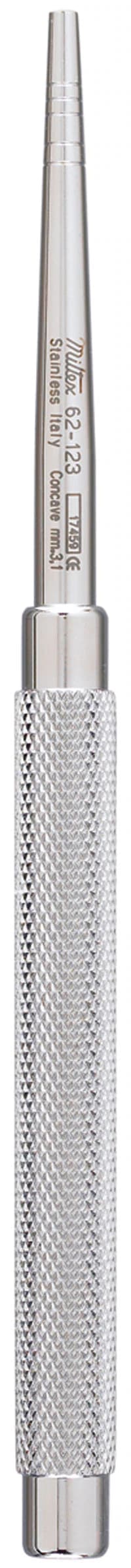 Miltex Progressive Osteotome, Concave, 3.1 mm, Stainless Steel, 1 Each - Progressive Osteotomes – Concave, 3.1 mm - Progressive Osteotomes – Concave, 3.1 mm - Image 1