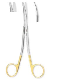 Miltex-Integra Kaye-Freeman Tungsten Carbide Scissors, Curved, 7" - Scissor Kaye-Freeman CarbNSert - Image 1