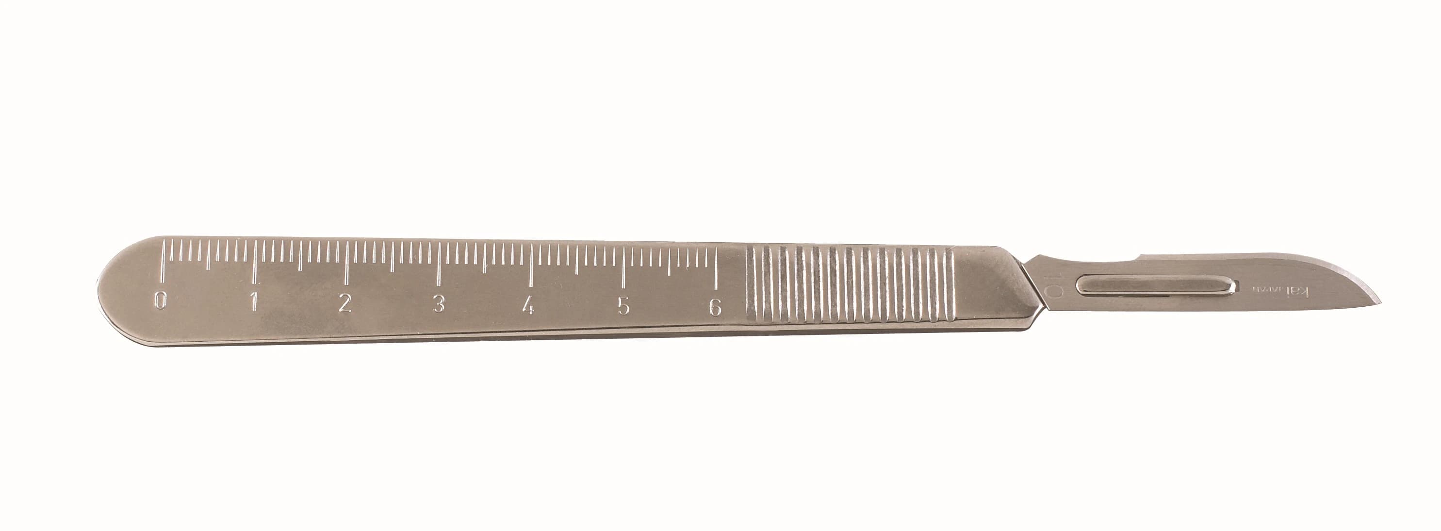 Miltex-Integra #3 Scalpel Handle, Stainless Steel, 4-7/8" (125mm), Fits Blades #10-15C, Graduated in mm/cm - #3 Scalpel Handle - Image 1