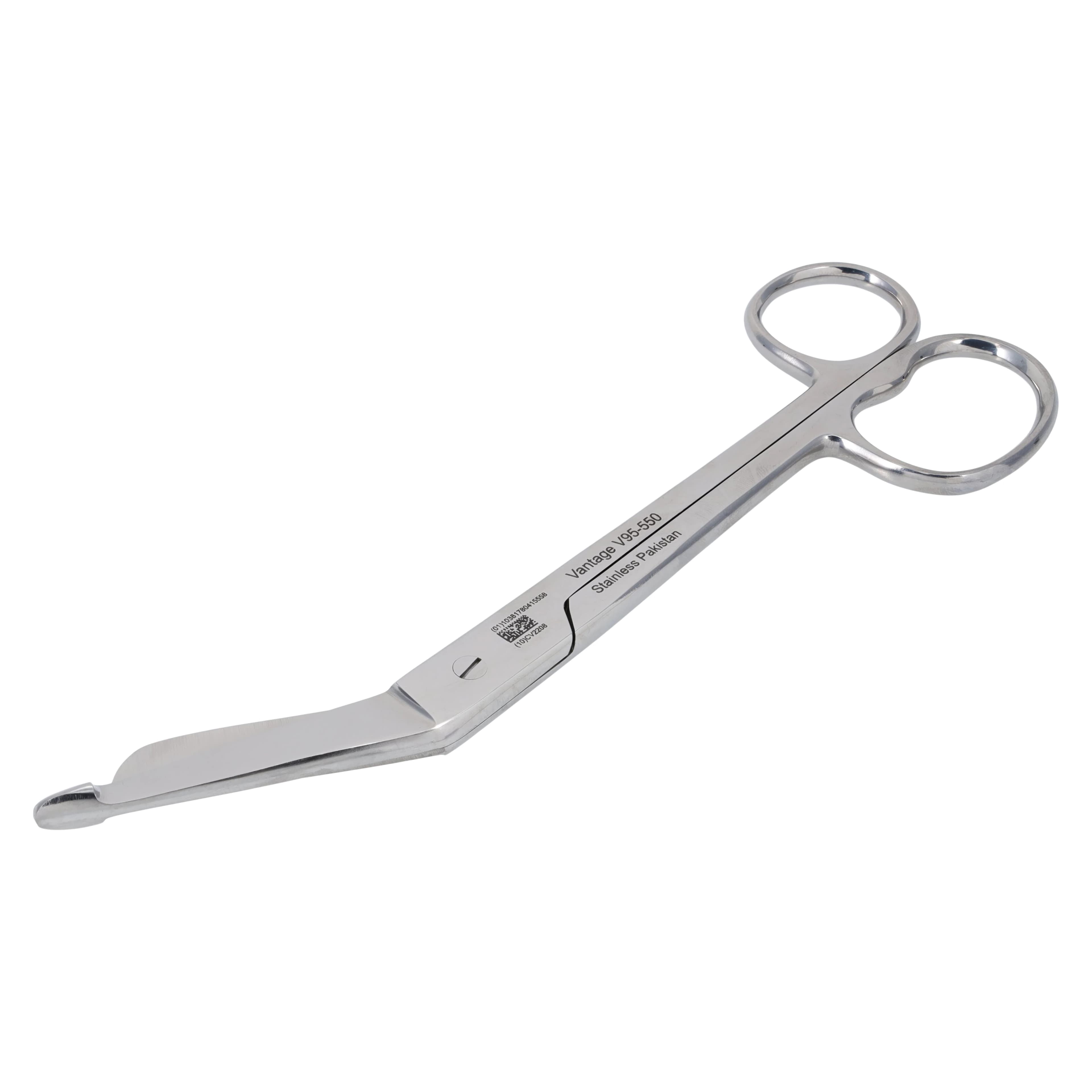 Vantage Lister Bandage Scissors, Bent, 8" Stainless Steel, Each thumbnail 4