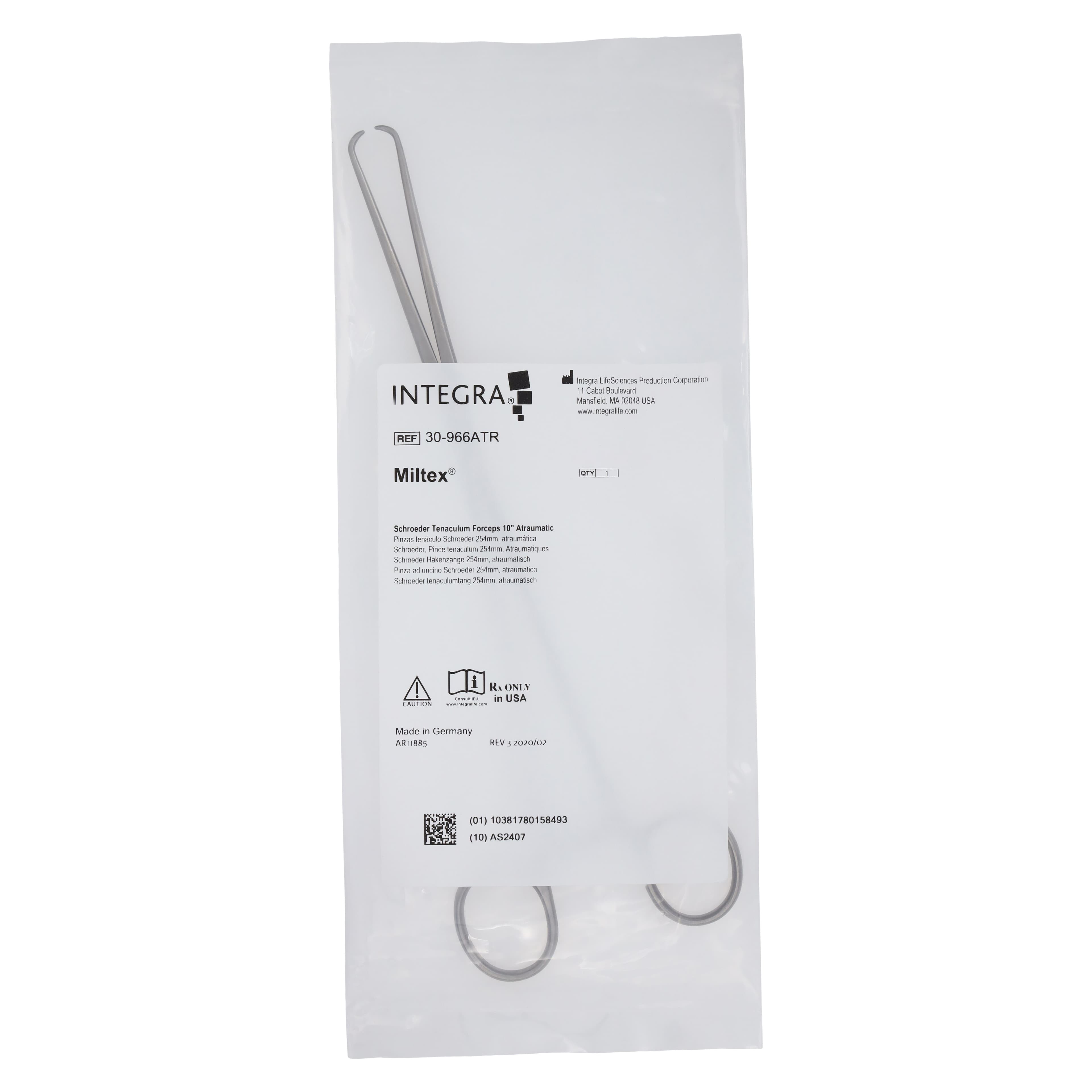 Schroeder Tenaculum Forceps, 10" Stainless Steel, Autoclavable, Each thumbnail 6