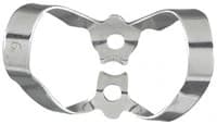 Miltex Rubber Dam Clamp #9, Wingless, Anterior, Stainless Steel, 1/Pk - Rubber Dam Clamp, # 9, Wingless, Anterior, 1/Pk - Image 1