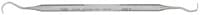 Miltex U15/30 Double-Ended Towner-Jacquette Scaler, Octagonal Handle, Stainless Steel, 70-120 - Miltex U15/30 double end Towner-Jacquette scaler with regular handle - Image 1