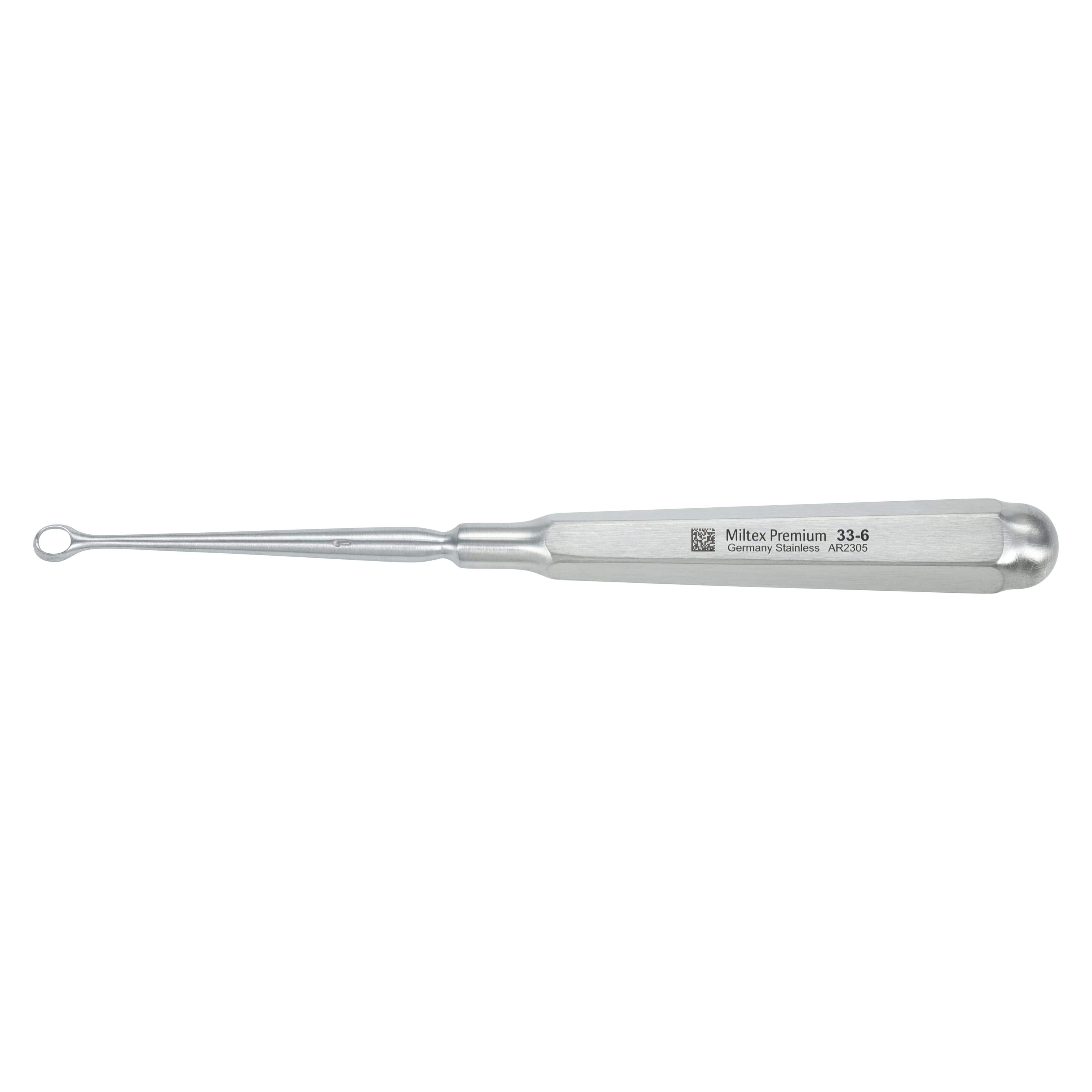 Piffard Dermal Curette Oval, Size 1, 6-1/4", Stainless Steel, Each thumbnail 2