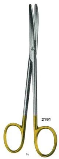 Padgett Metzenbaum Scissors, Curved, 5-3/4", Tungsten Carbide, Each - Scissors Metzenbaum TC - Image 1