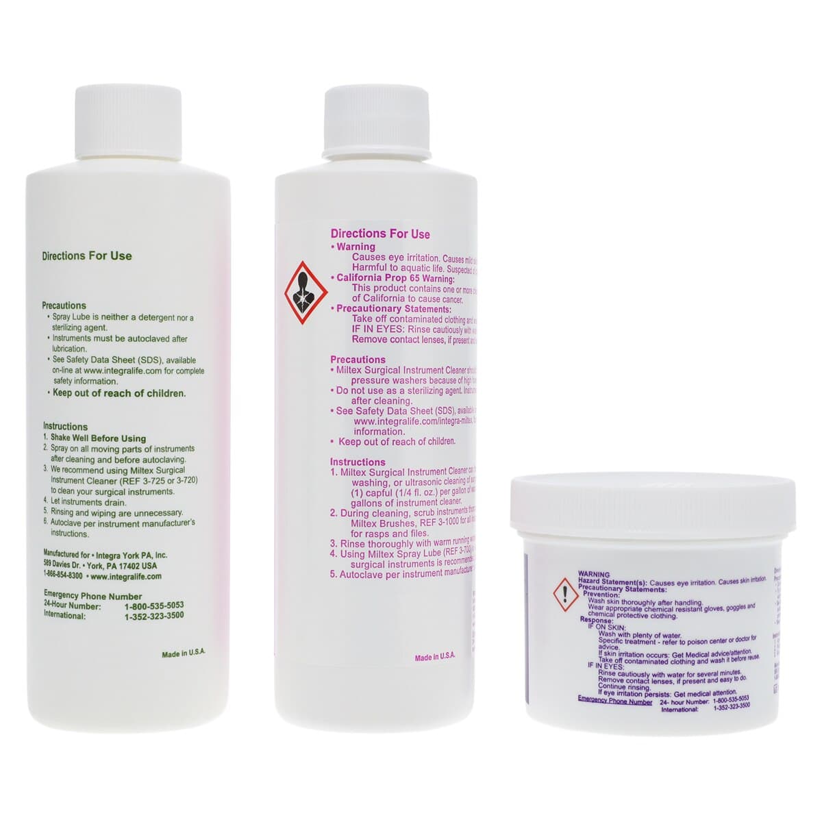 Miltex Instrument Care System Kit 3-800, Includes Spray Lube, Cleaner, Stain Remover, Brushes & DVD thumbnail 4