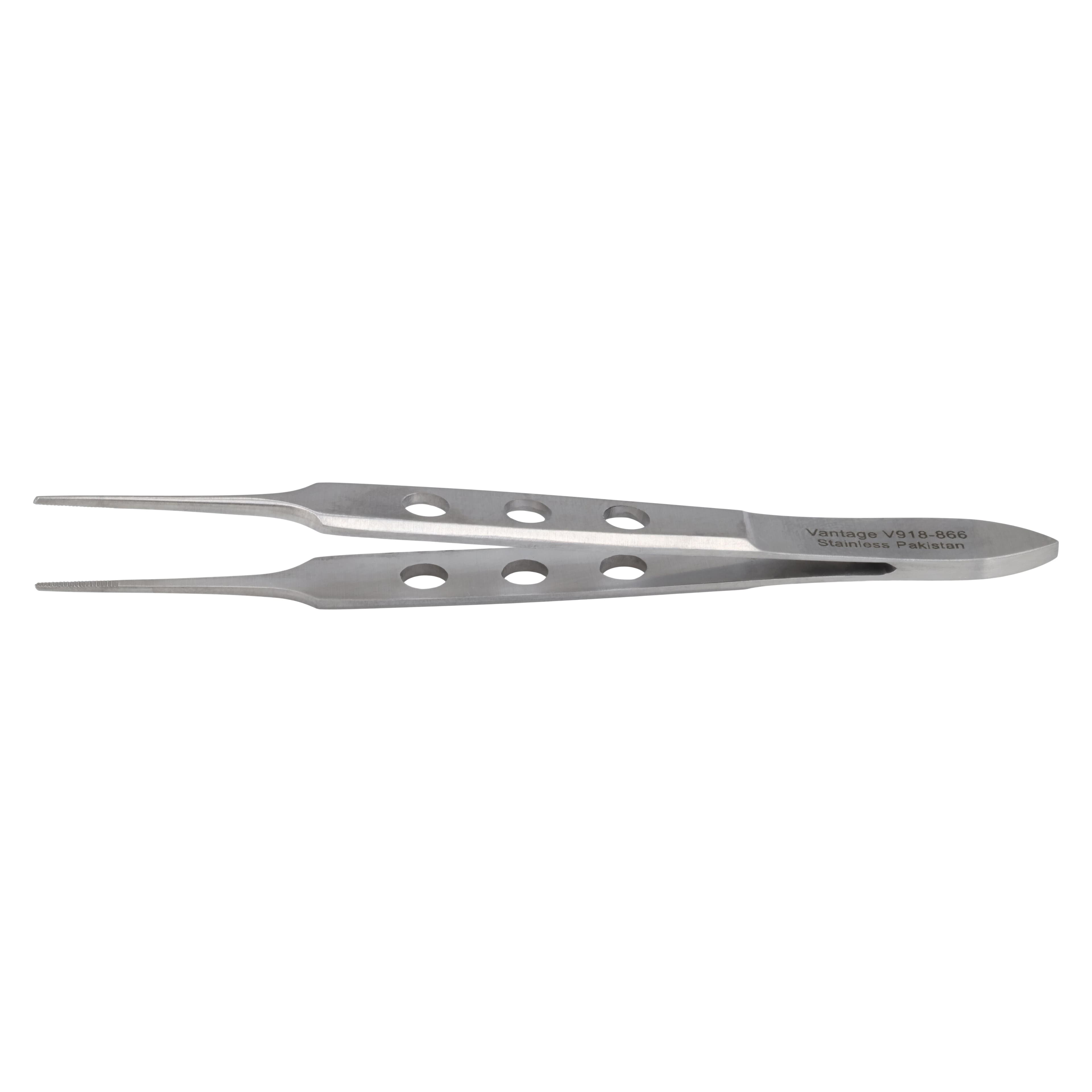 Vantage Bishop-Harmon Dressing Forceps, 3-3/8", Serrated, Stainless Steel, Autoclavable thumbnail 2