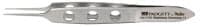 Bishop-Harmon Iris Tissue Forceps, 1x2 Teeth, Straight, 3-1/4" (8.3 cm), Stainless Steel, Autoclavable - Forceps Bishop-Harmon Iris 1x2 - Image 1