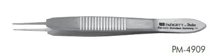 Miltex Castroviejo Suture Forceps, 0.5mm Wide Handle, 1x2 Teeth, 4-1/4" - Forceps Castroviejo Suture 1x2 - Image 1