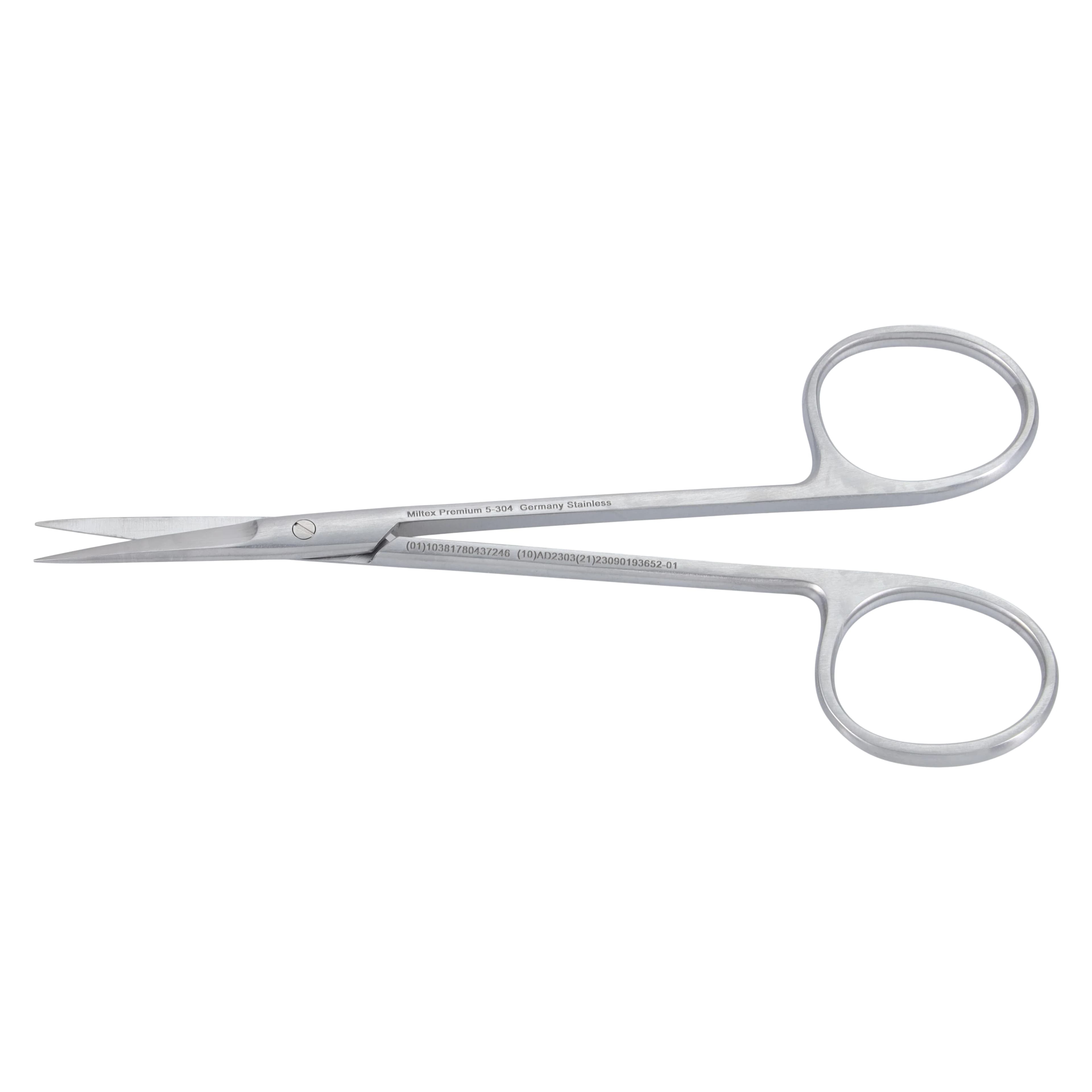 Miltex Iris Surgical Scissors, 4-1/2" Straight, Stainless Steel, Sharp/Sharp, Each thumbnail 2