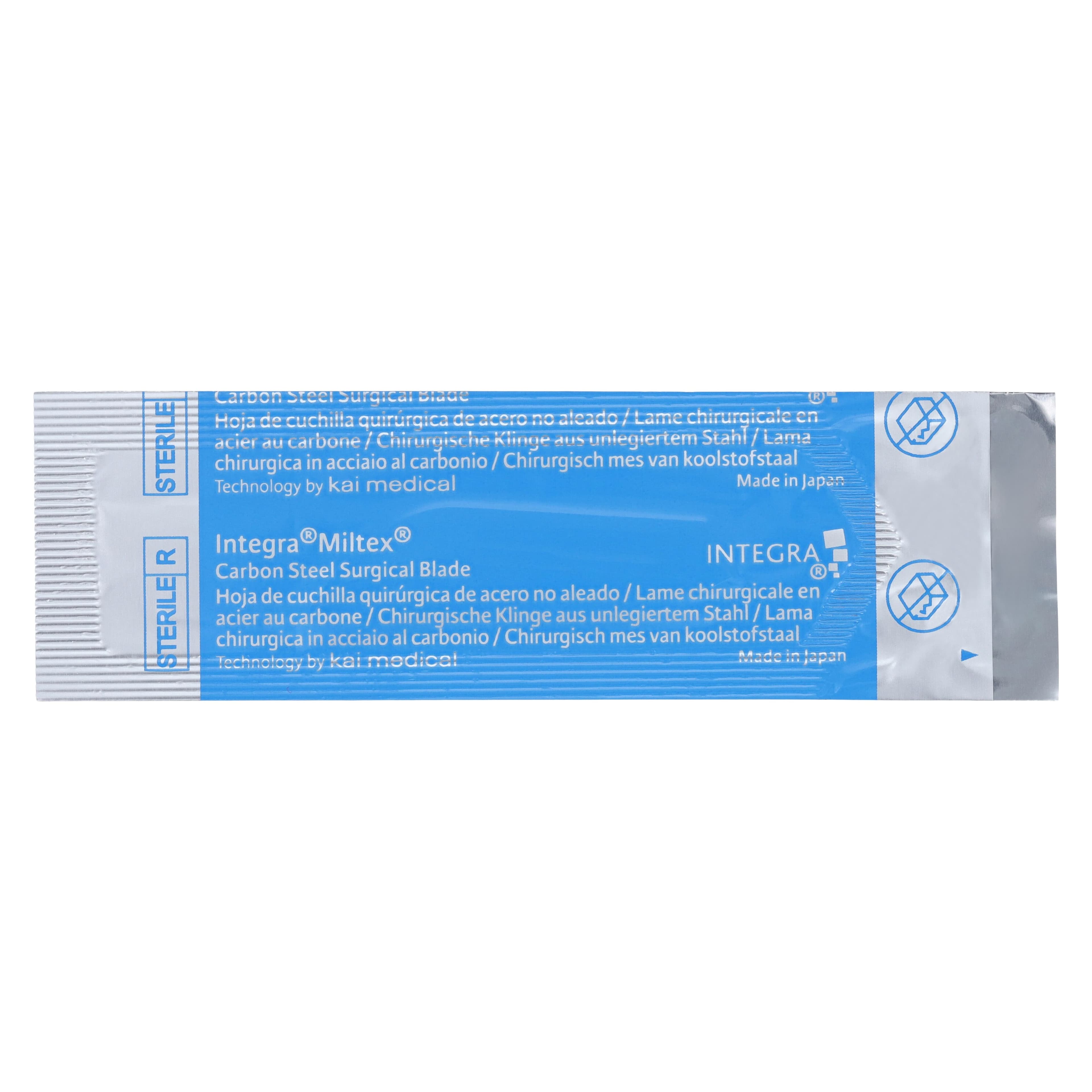 Miltex-Integra #12 Carbon Steel Sterile Surgical Scalpel Blade, 100/Box, 4-112 thumbnail 4