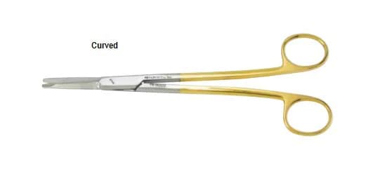 Padgett SuperCut Gorney-Freeman Plastic Surgery Scissors, Curved, 7-1/4" (18.4 cm), Tungsten Carbide, Each - Scissors Freeman-Gorney Rhyt - Image 1