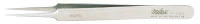 Miltex Swiss Jeweler Micro Forceps, Straight Flat, 4-3/8" (11.1 cm), Stainless Steel, Non-Magnetic, Autoclavable - Forceps Swiss Jeweler Mic - Image 1