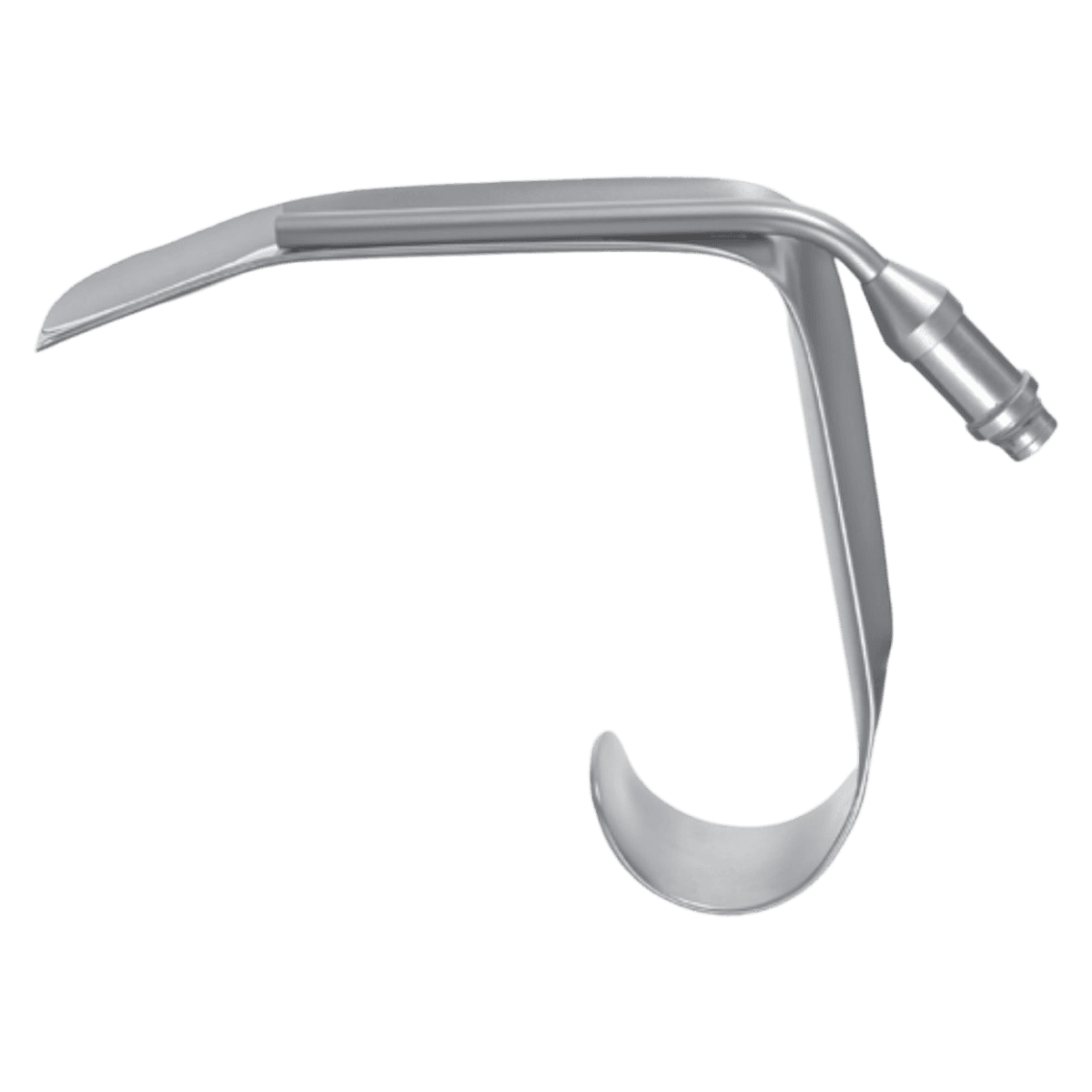 Padgett Ferreira Retractor, Fiber Optic, Left, 4-1/4" Stainless Steel - Retractor Ferreira FceLft FiOp - Image 1