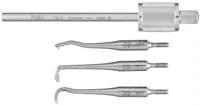 Miltex-Integra Morrell Crown Remover, Complete Kit with 3 Tips (A, B & C), Stainless Steel, 72-2 - Morrel Crown Remover W/3 Tips - Image 1
