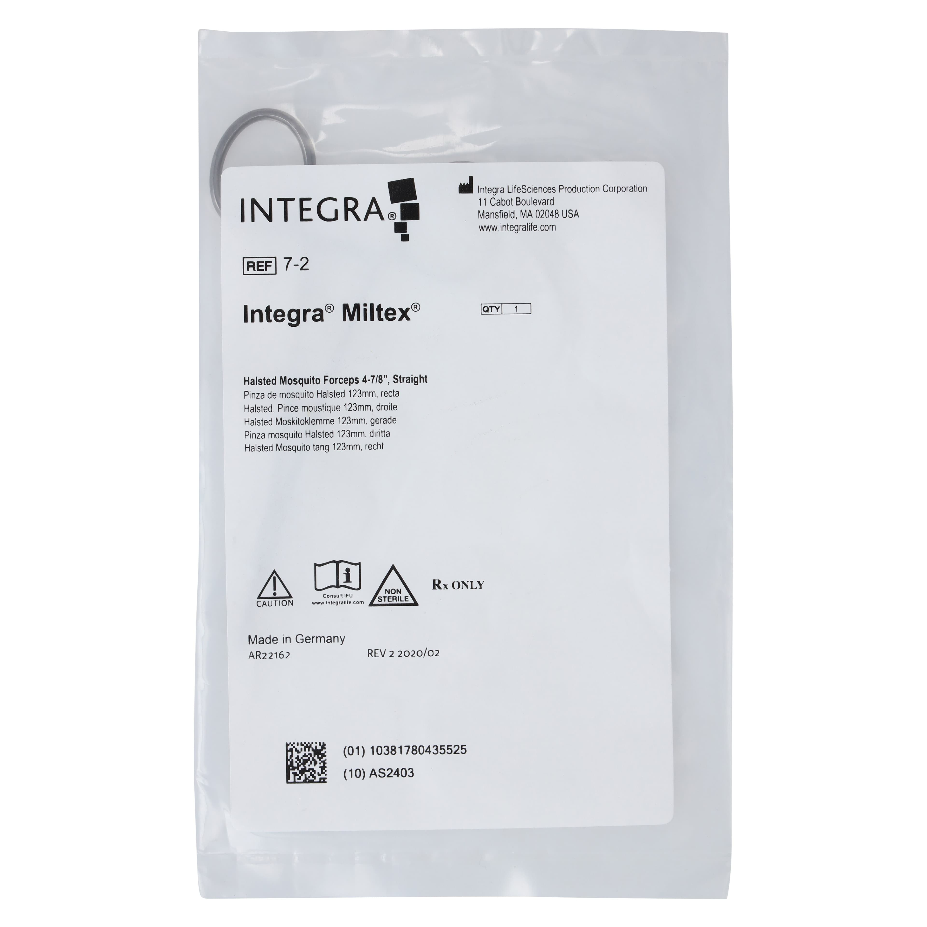 Miltex Halsted Mosquito Hemostat, 5" Straight, Stainless Steel, 1/Pkg thumbnail 5