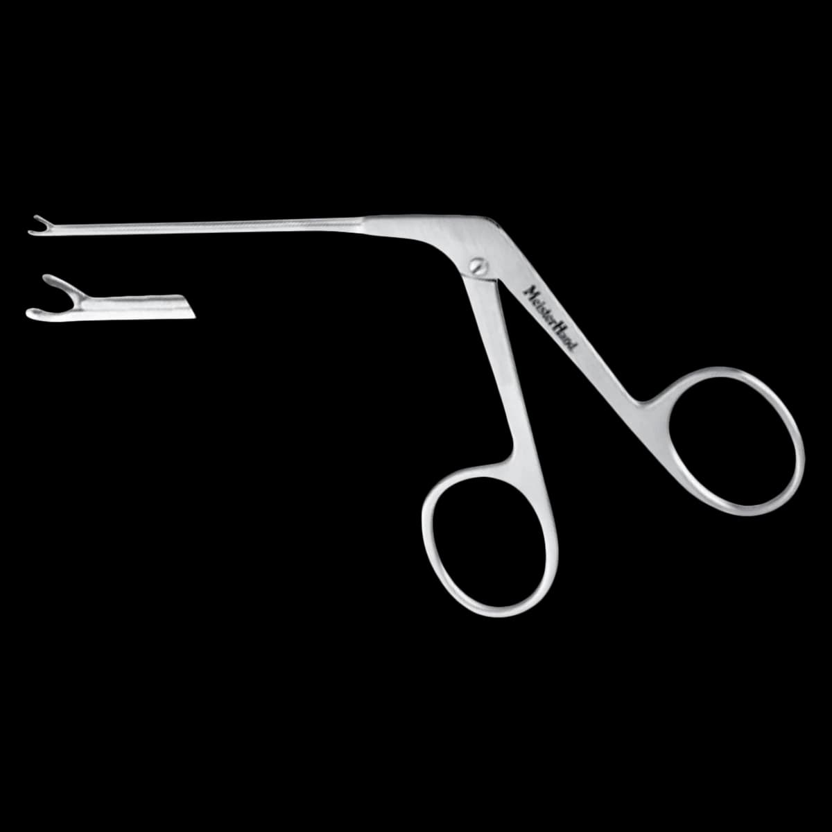 Meister-Hand Micro Alligator Forceps, 3-1/4" Stainless Steel, Autoclavable, Each - Forceps Micro Ear Alligator - Image 1